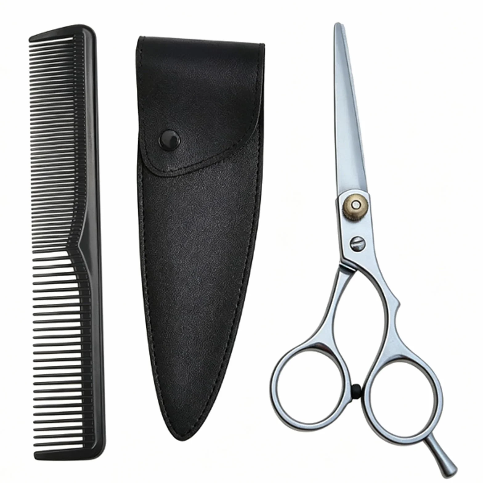 Tijeras de Peluquería Profesionales Corte de Cabello con Peine y Estuche de Cuero