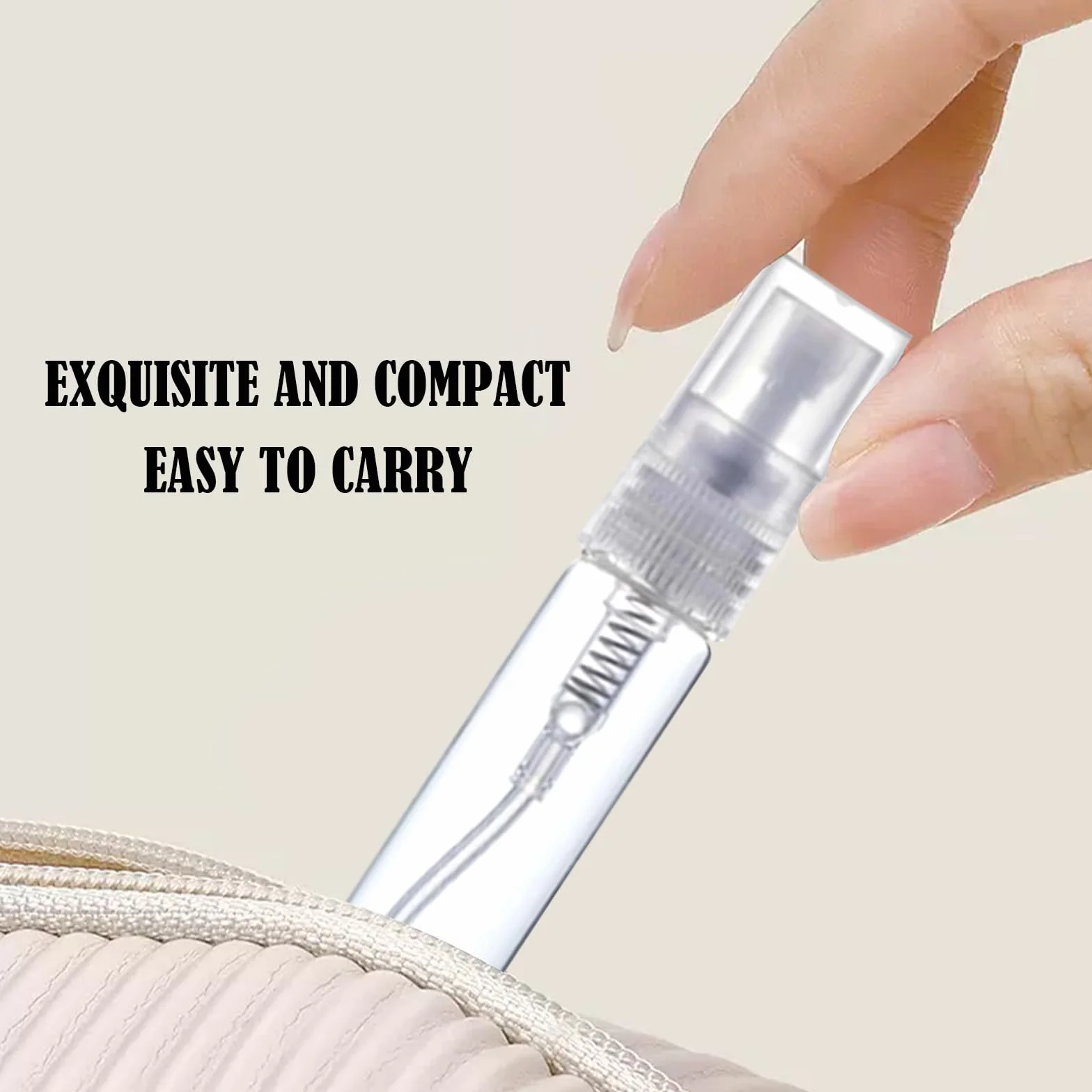 Mini Botella Spray 5ml 24 Piezas, Botella de Spray Rellenable Vacío Pequeña Transparente Portátil Viaje para Perfume
