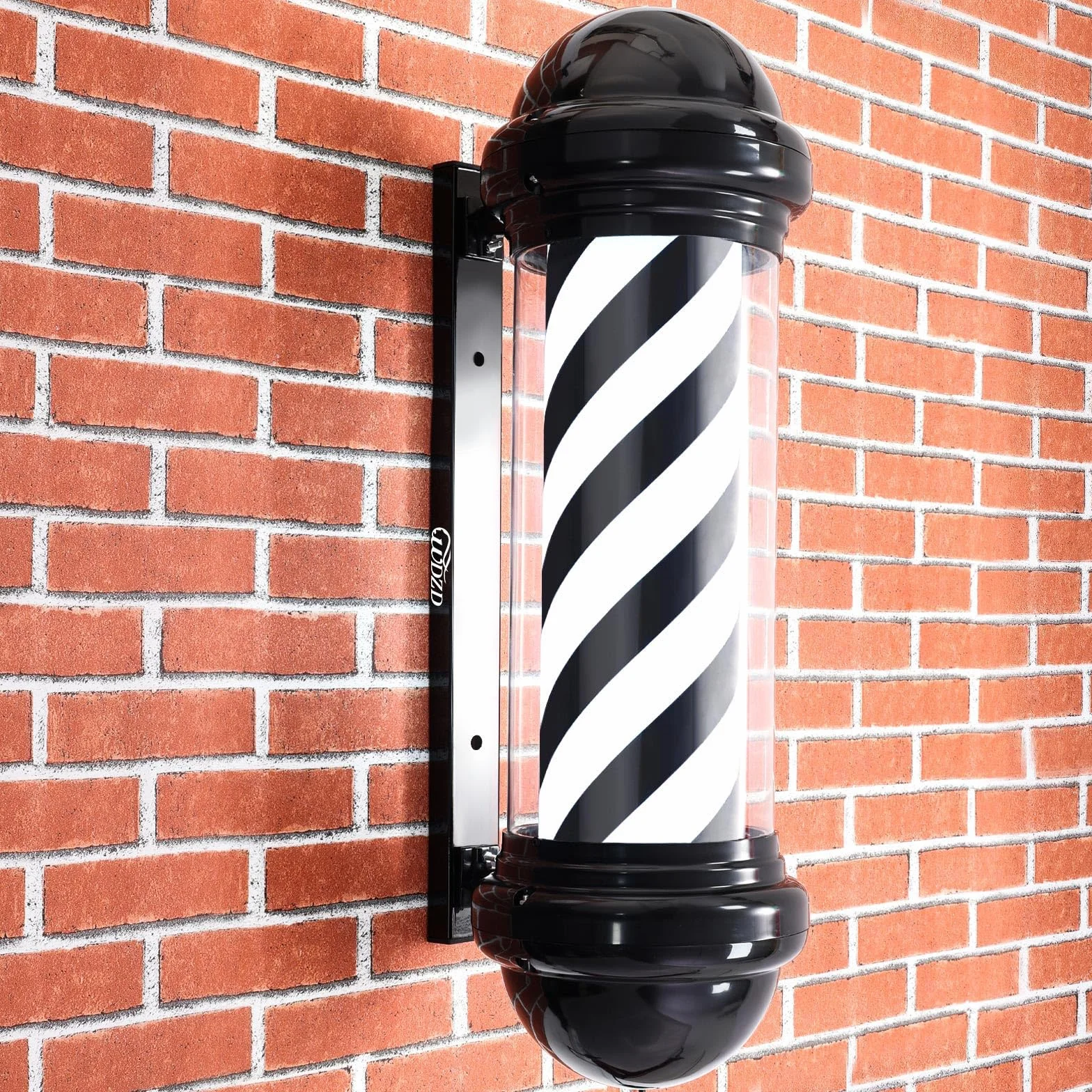 Barber Pole Negro 73 cm Poste Barbero