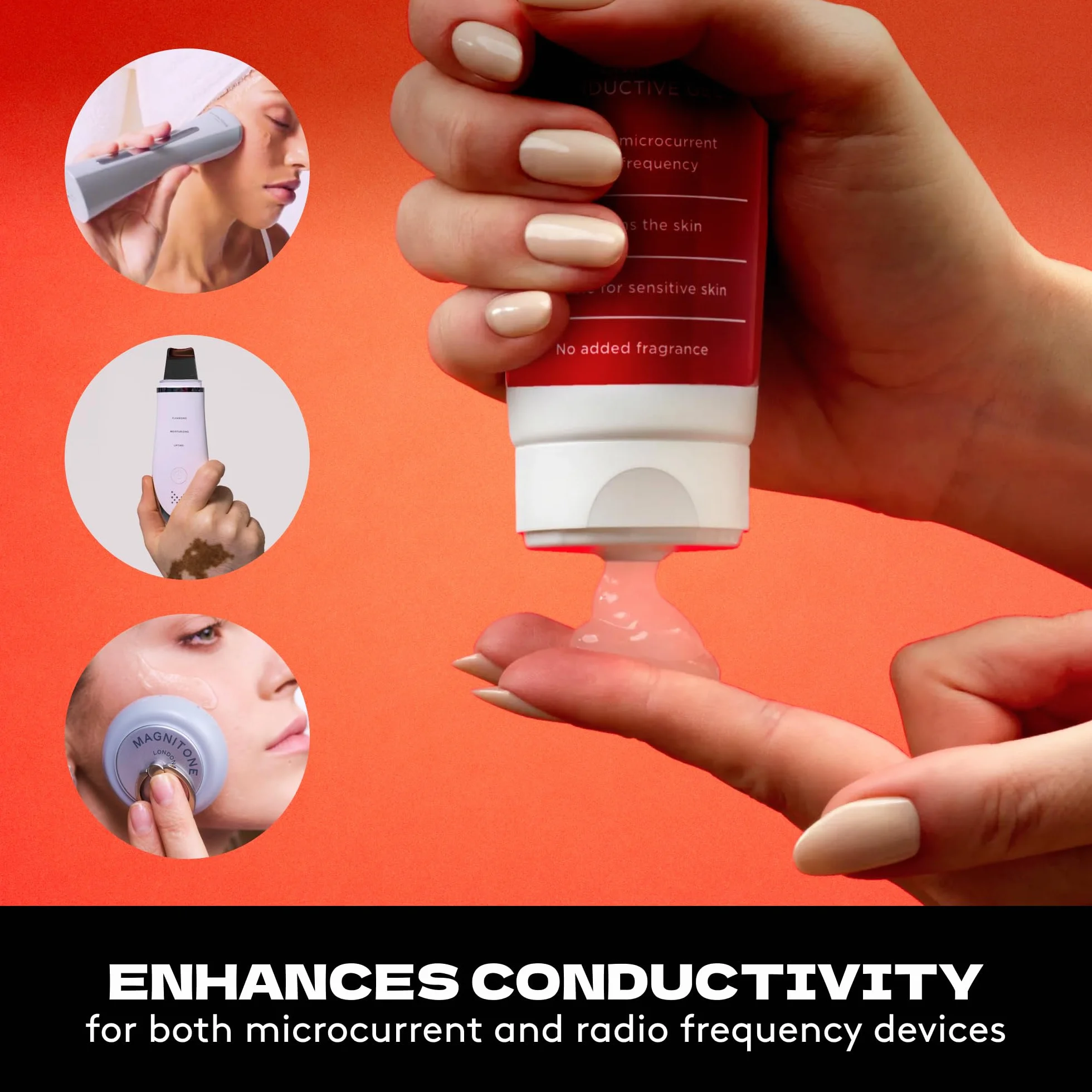 Gel superconductor iluminador MAGNITONE con Niacinamida, Vitaminas C & E