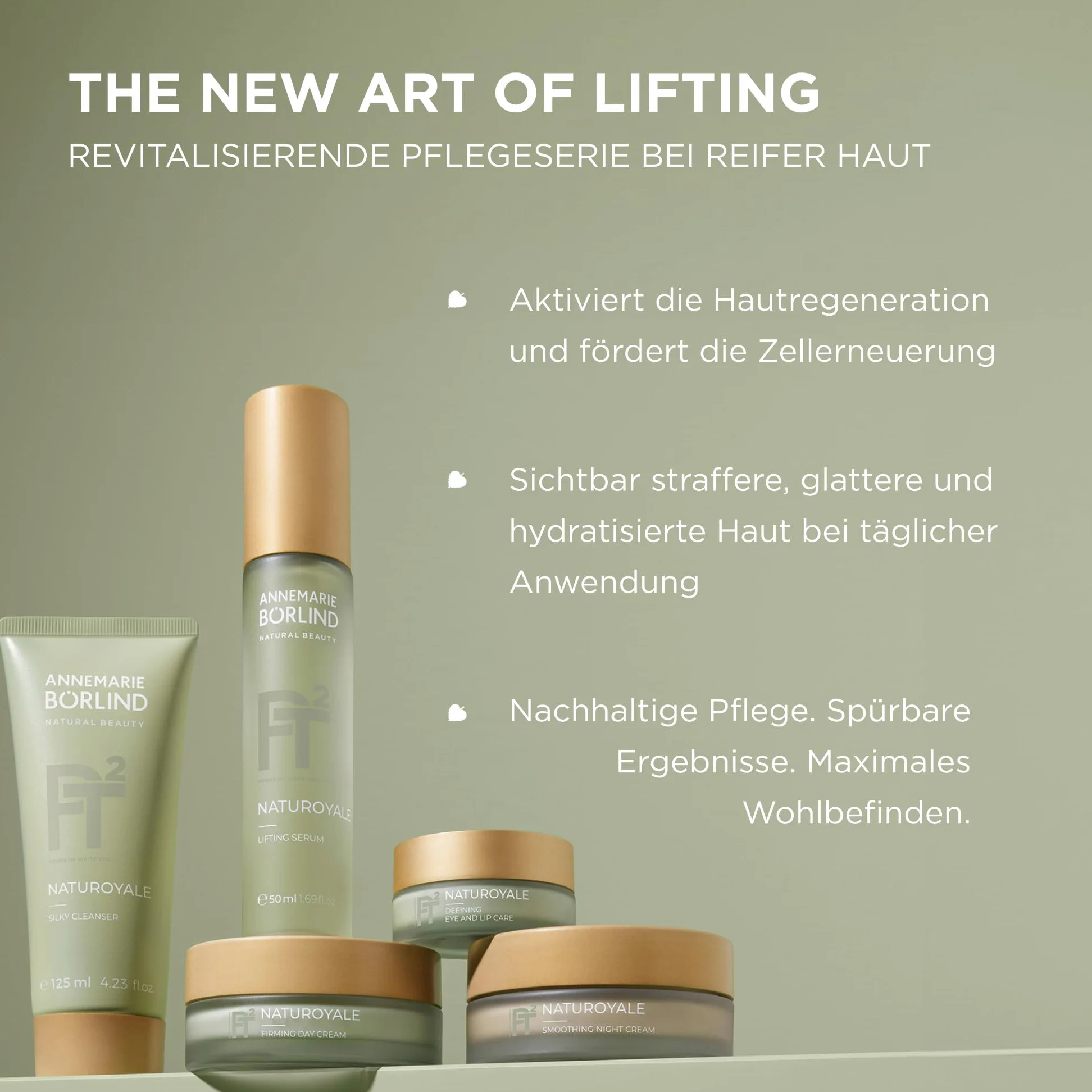 ANNEMARIE BÖRLIND Naturoyale Crema de día reafirmante, 50 ml, para pieles maduras | Crema reafirmante de día, antienvejecimiento, hidratante contra arrugas, renovación celular, con paracreso, con trufa blanca