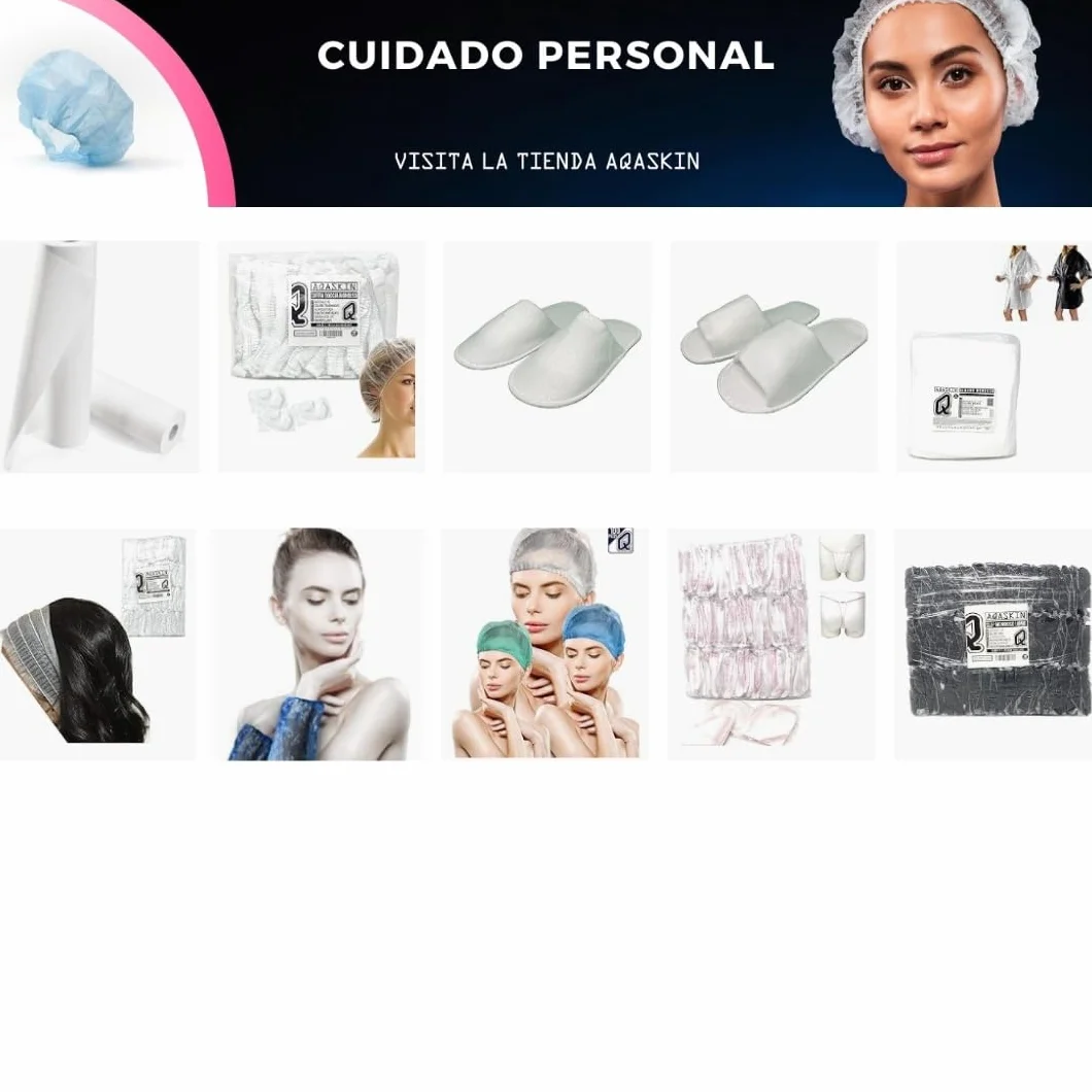 Banda elástica de pelo desechable TNT para esteticista spa bienestar - Blanco