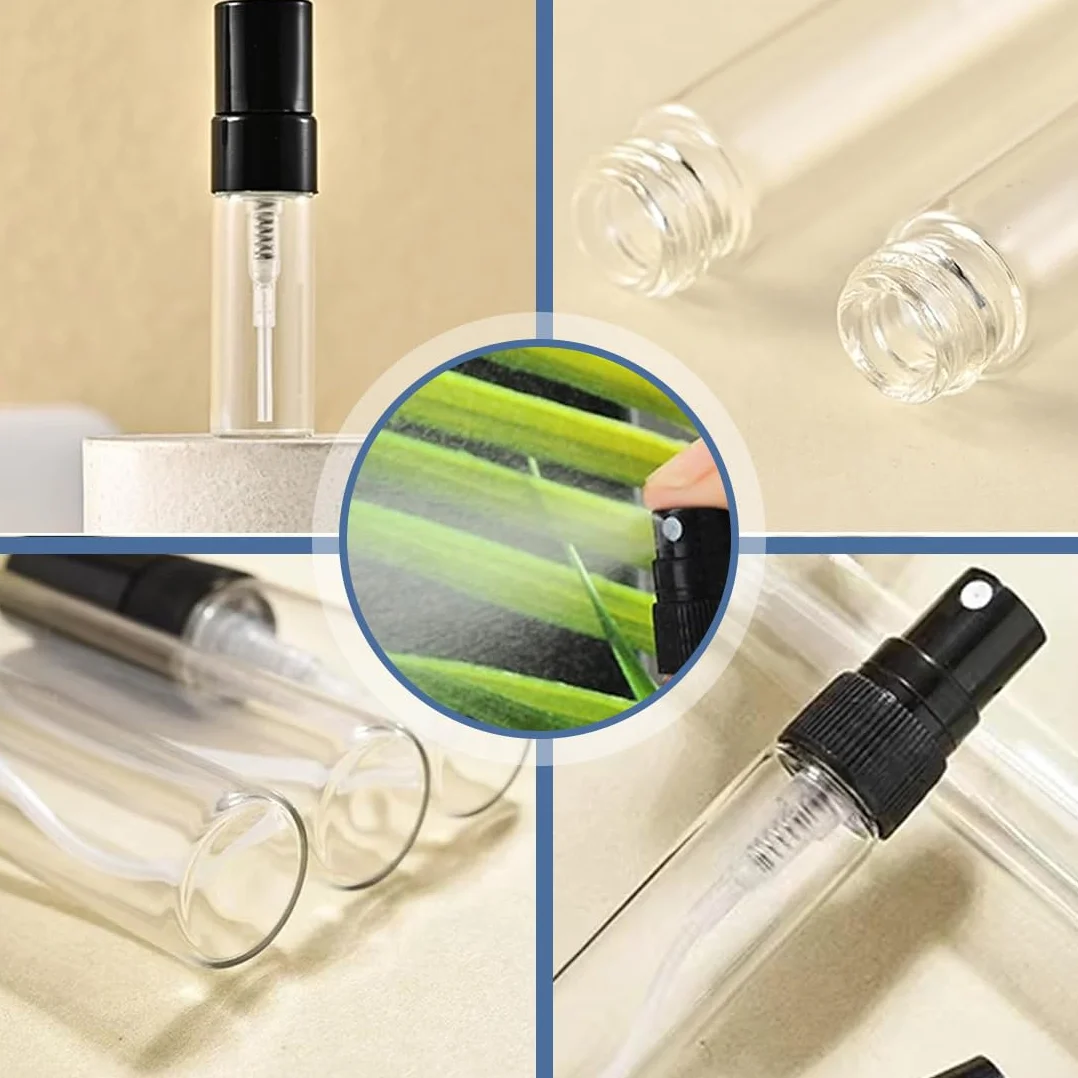 Atomizador Perfume Viaje Mini Botellas Spray Recargable Plástico Portátil 7 Pcs