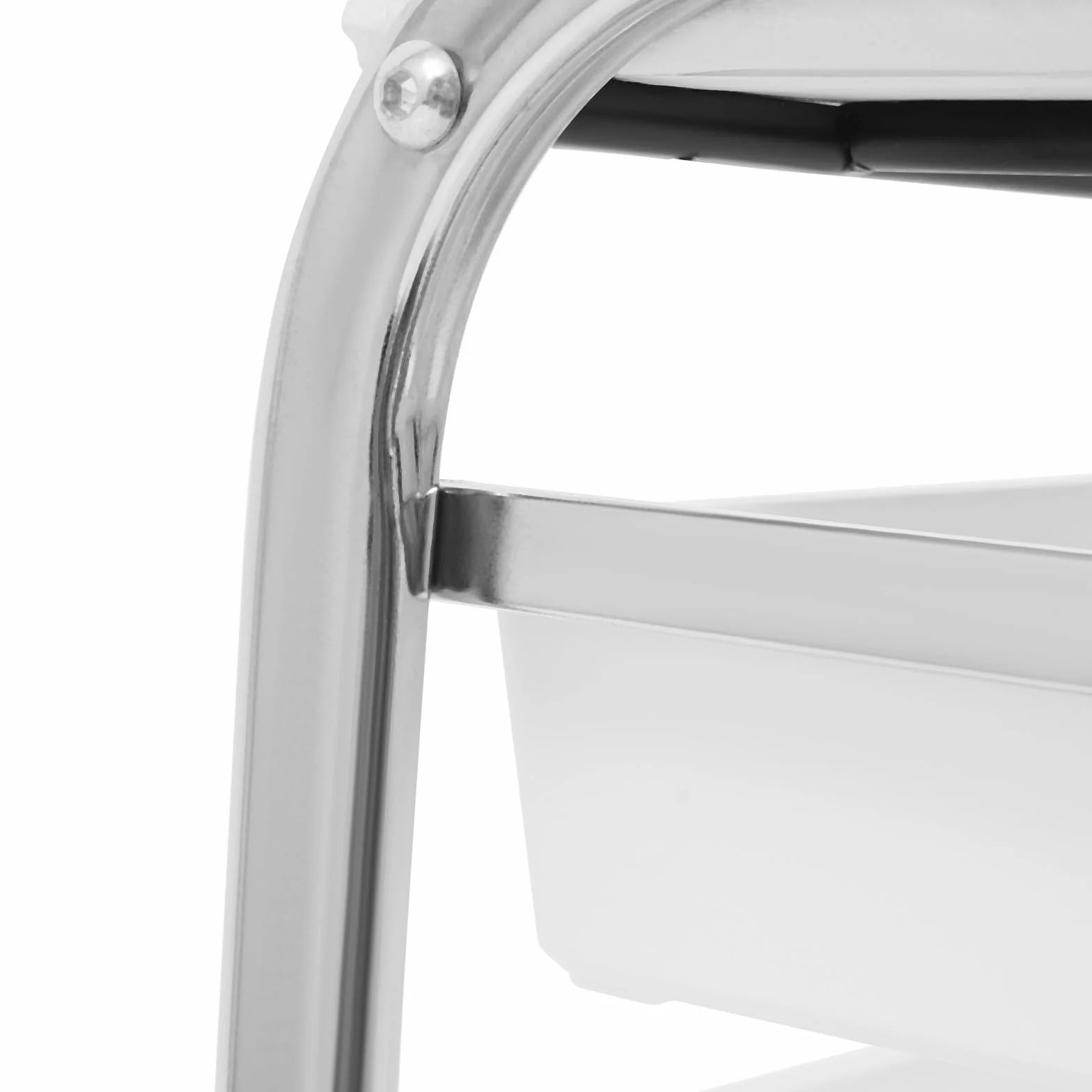 Carro de manicura regulable en altura blanco 100 kg 3 capas ruedas bandeja 20,87-30,31 pulgadas 12,2 x 14,96 x 17,32 pulgadas