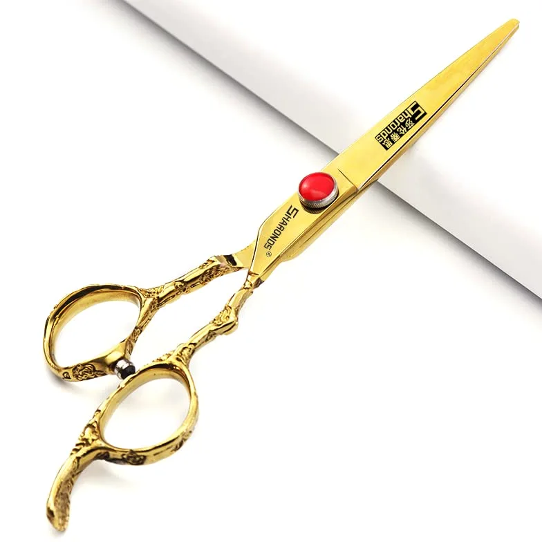 Tijeras profesionales de 7 pulgadas, tijeras de corte de pelo japonesas de acero inoxidable para peluquería (2 piezas set-C)