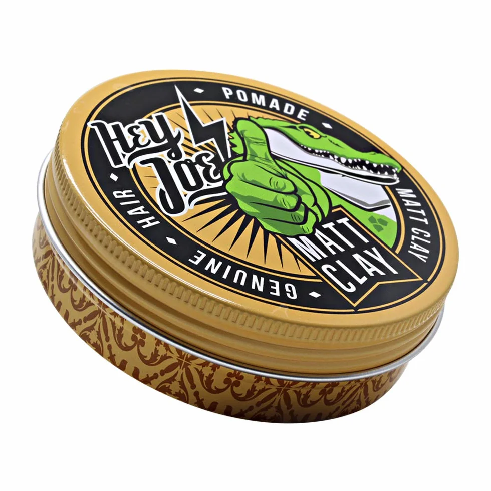 HEY JOE! Matt Clay Pomada para el Pelo Cera Fijación Fuerte Acabado Mate Arcilla Blanca Base Agua 100 ml