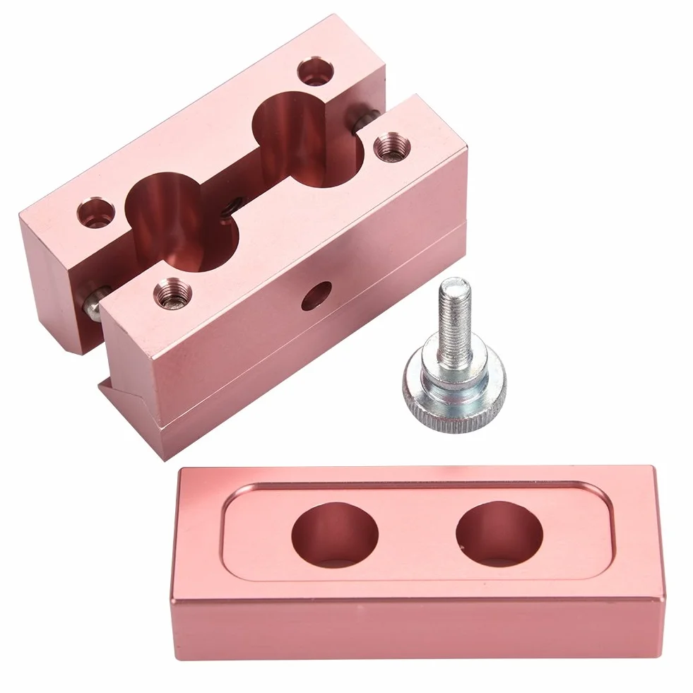 Kit de Herramientas para Hacer Bálsamo Labial y Pintalabios DIY, Molde de Aleación de Aluminio Oro Rosa