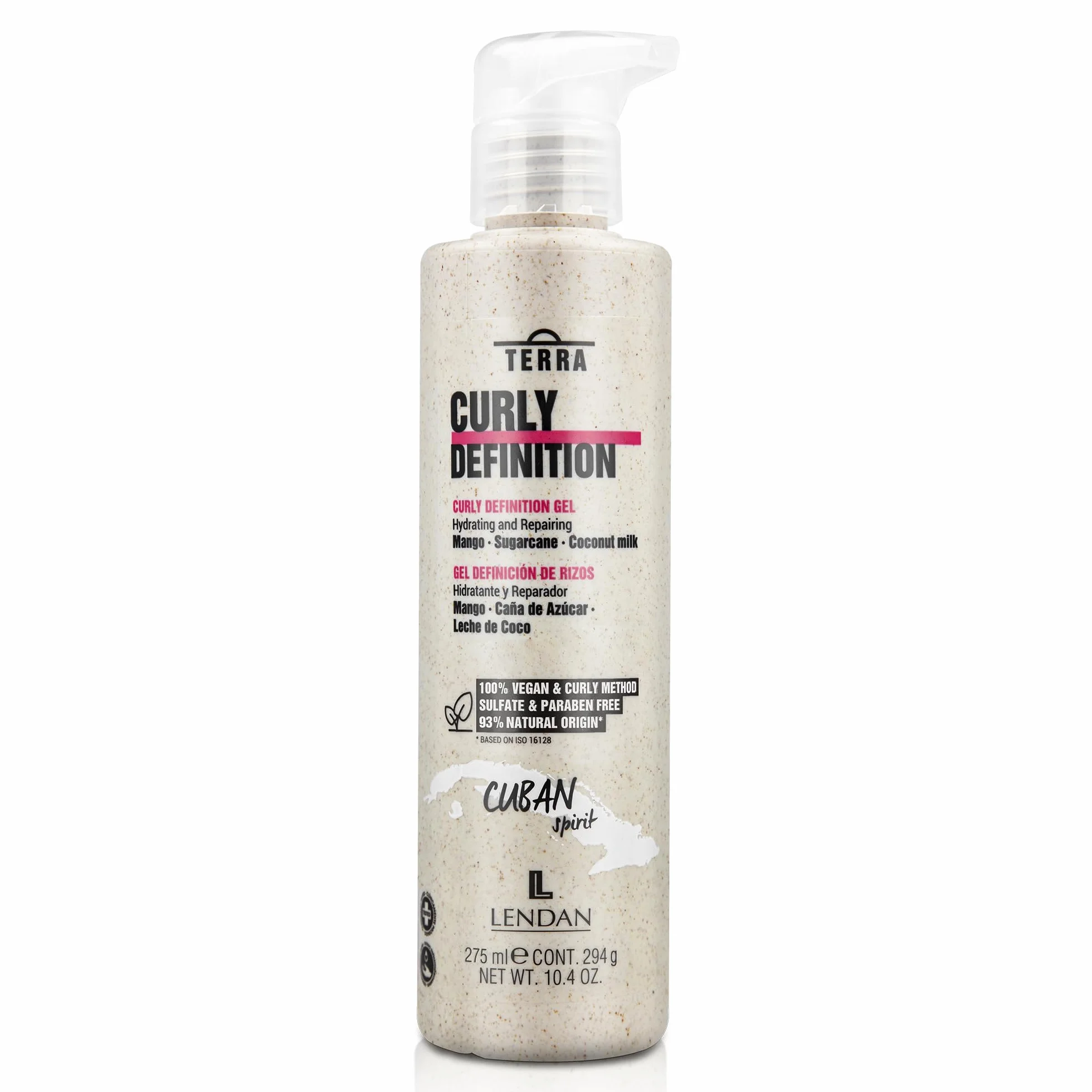 LENDAN Gel Definidor de Rizos 275 ml Terra Curly Definition - Rizos Definidos sin Apelmazar