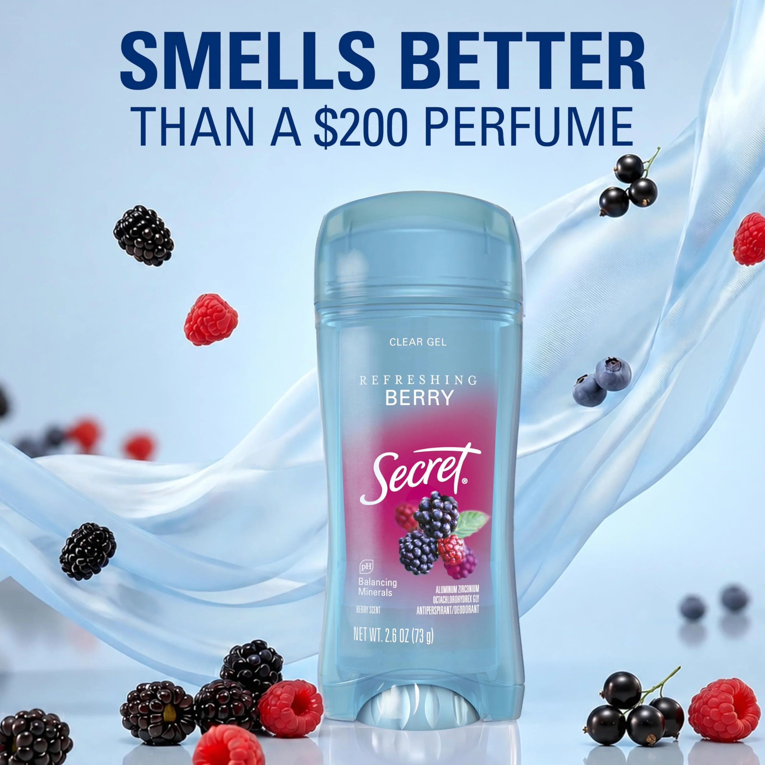 Secret Scent Expressions So Very Summer Berry Clear Gel Women's Twin Antiperspirant and Deodorant, 5.2 oz