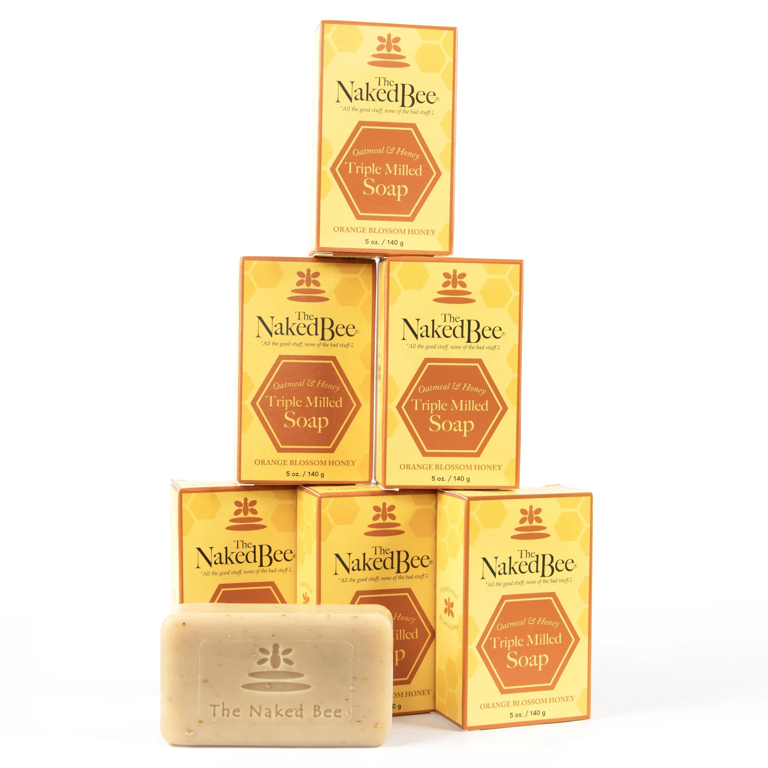 Naked Bee Orange Blossom Honey Large Soap 5 Oz by The Naked Bee