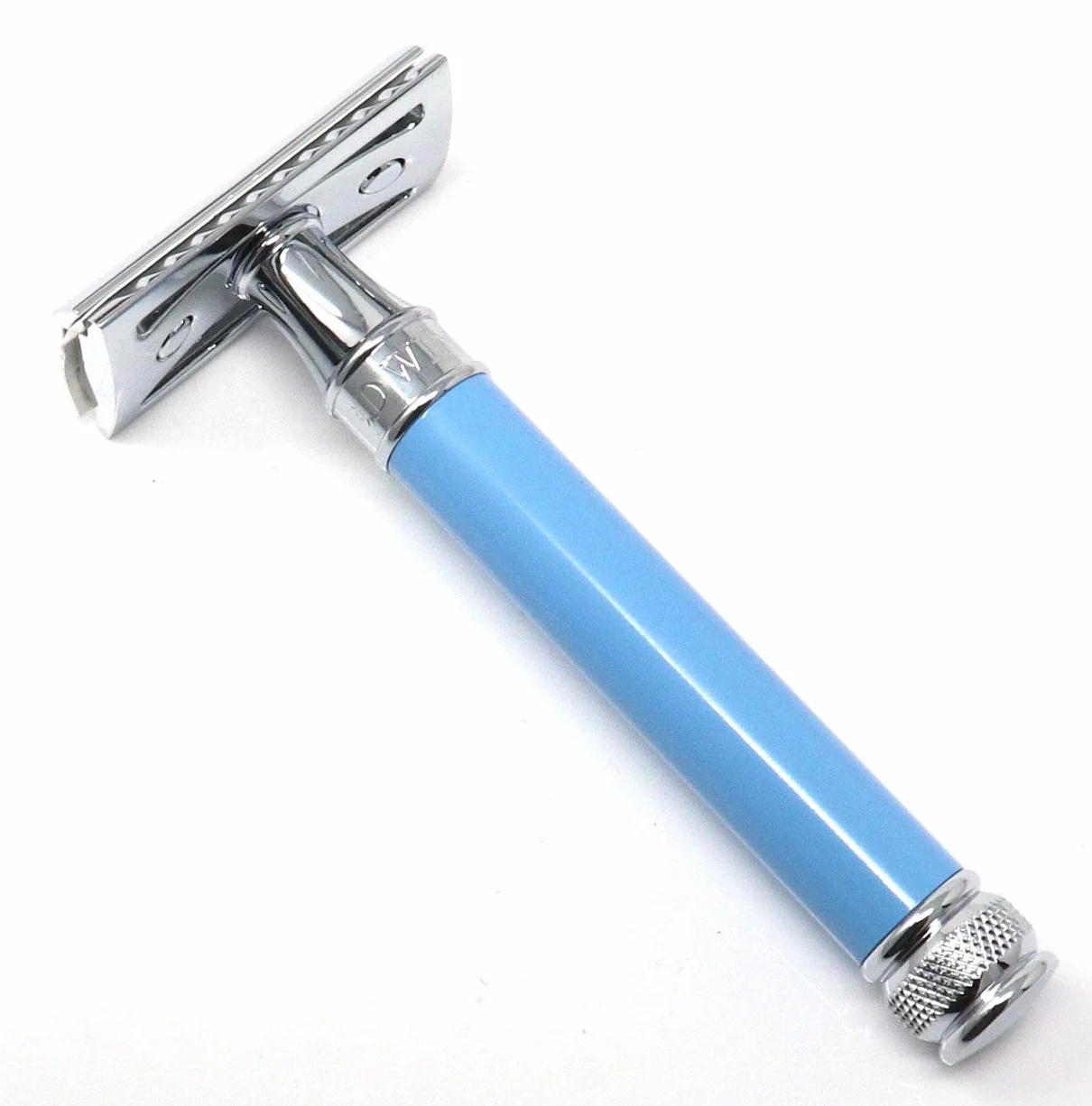 Edwin Jagger Maquinilla De Afeitar Azul Mango Largo Delbe14Bl