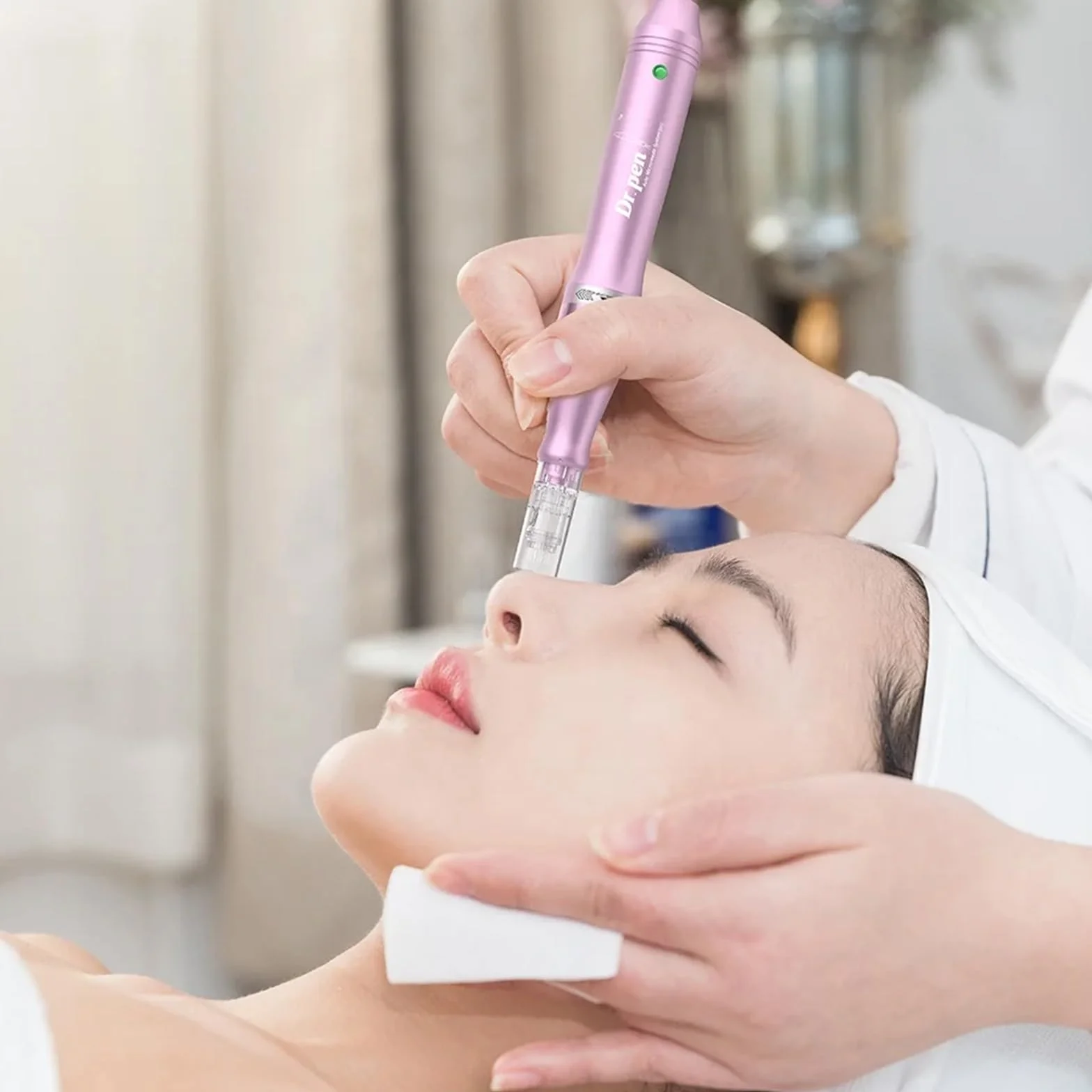 Dr. Pen Ultima M7 Microneedling Inalámbrico Profesional, Microneedle Máquina Eléctrica de Microagujas con 22 Cartuchos de Repuesto, Tratamiento Anti-Envejecimiento, Acné, Arrugas y Pérdida de Cabello