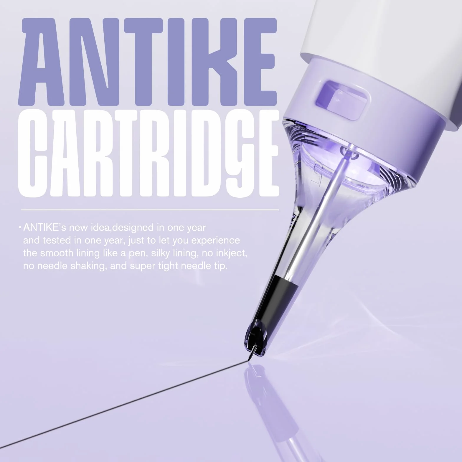 ANTIKE 20 Pcs Nubes Agujas de Tatuaje Cartucho con Mango de Silicona #12 (3RL) 0.35mm Estandar Round Liner X-Taper Tattoo Cartridge Needles EN11Q-FG-20-1203RL-X