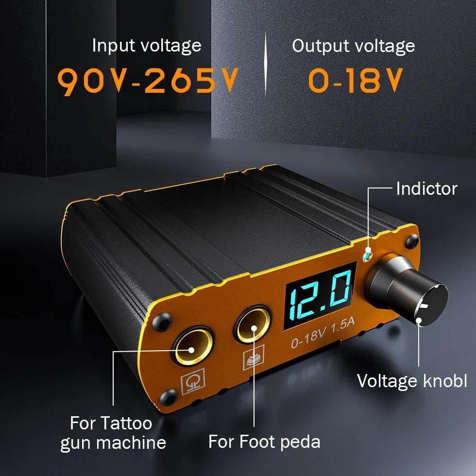 Solong Tattoo - Juego de Máquinas de Tatuaje Híbridas Profesionales con Motor de Alto Rendimiento, 20 Agujas, Fuente de Alimentación LCD de Precisión, Pedal, 7 Tintas Premium y Maletín de Transporte