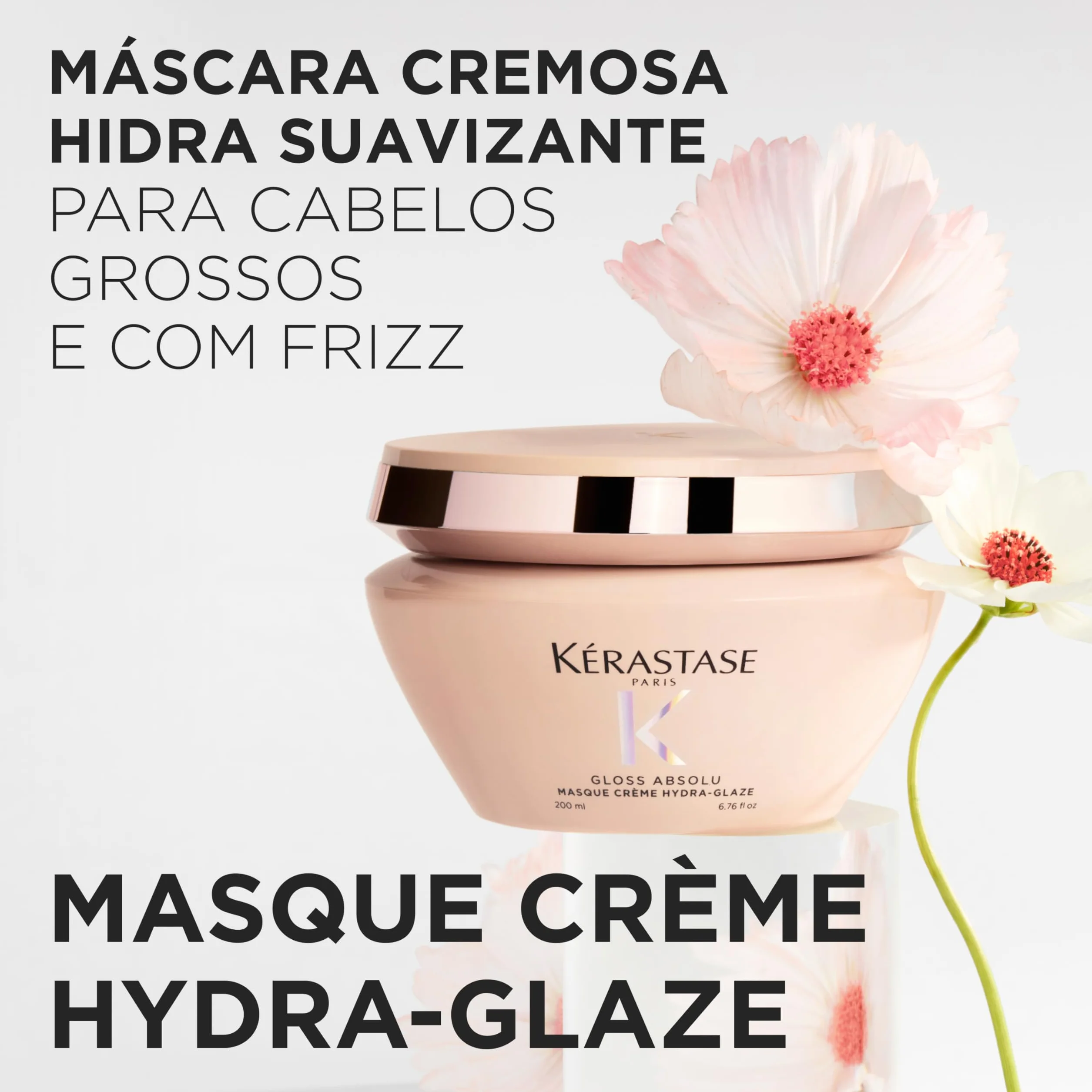 Kérastase Gloss Absolu Masque Crème Hydra-Glaze Mascarilla Cabello Encrespado 200 ml