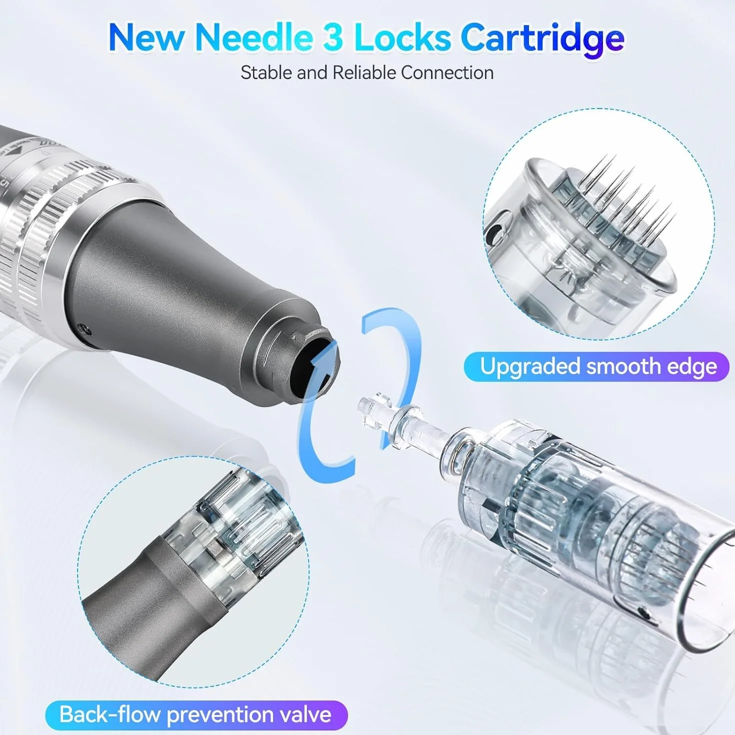 Dermapen Cartuchos de 16 Agujas 20pc, Repuesto para Microneedling M8