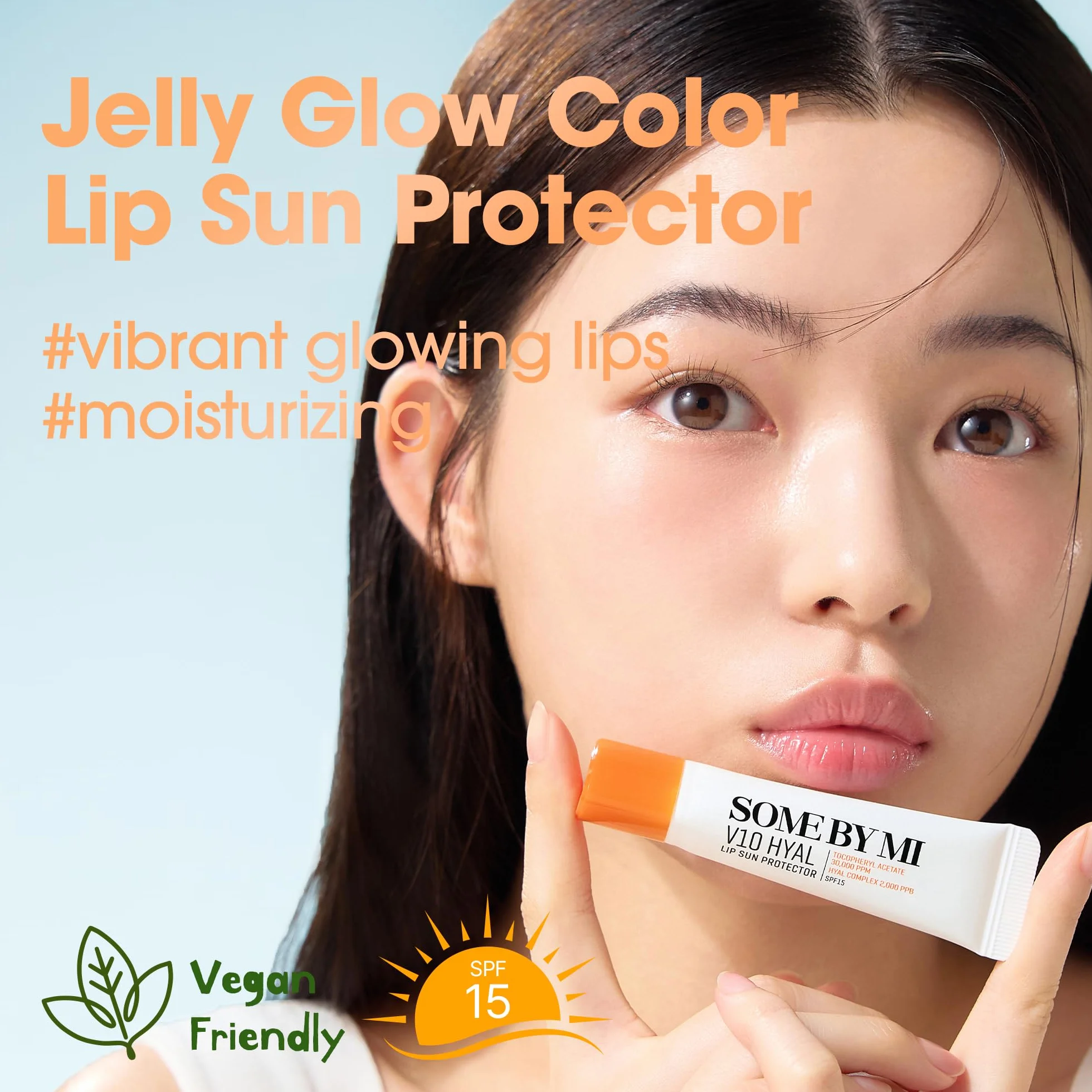 SOME BY MI V10 Hyal Lip Sun Protector Clear Pack de 2 13g Bálsamo labial coreano SPF 15