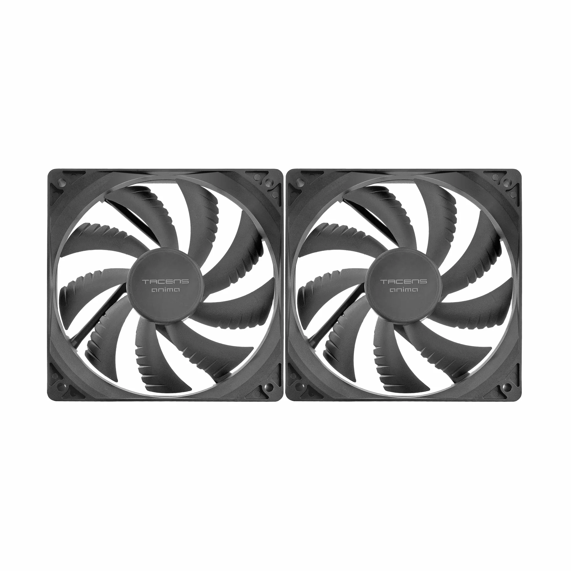 Tacens Anima AF12X2 Kit 2x Ventiladores 120mm Ultrasilencioso Rodamientos FLUXUS Negro