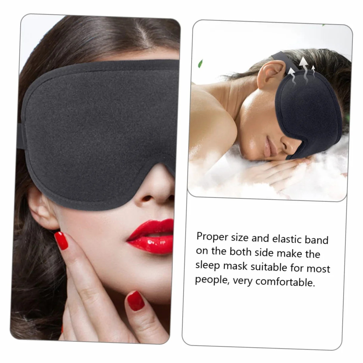 minkissy 4piezas De Sueño y Portátil Oculador Opaco Para Hombre y Mujer Para Viajes y Descanso Material y Transpirable Diseño Ergonómico y Ligero