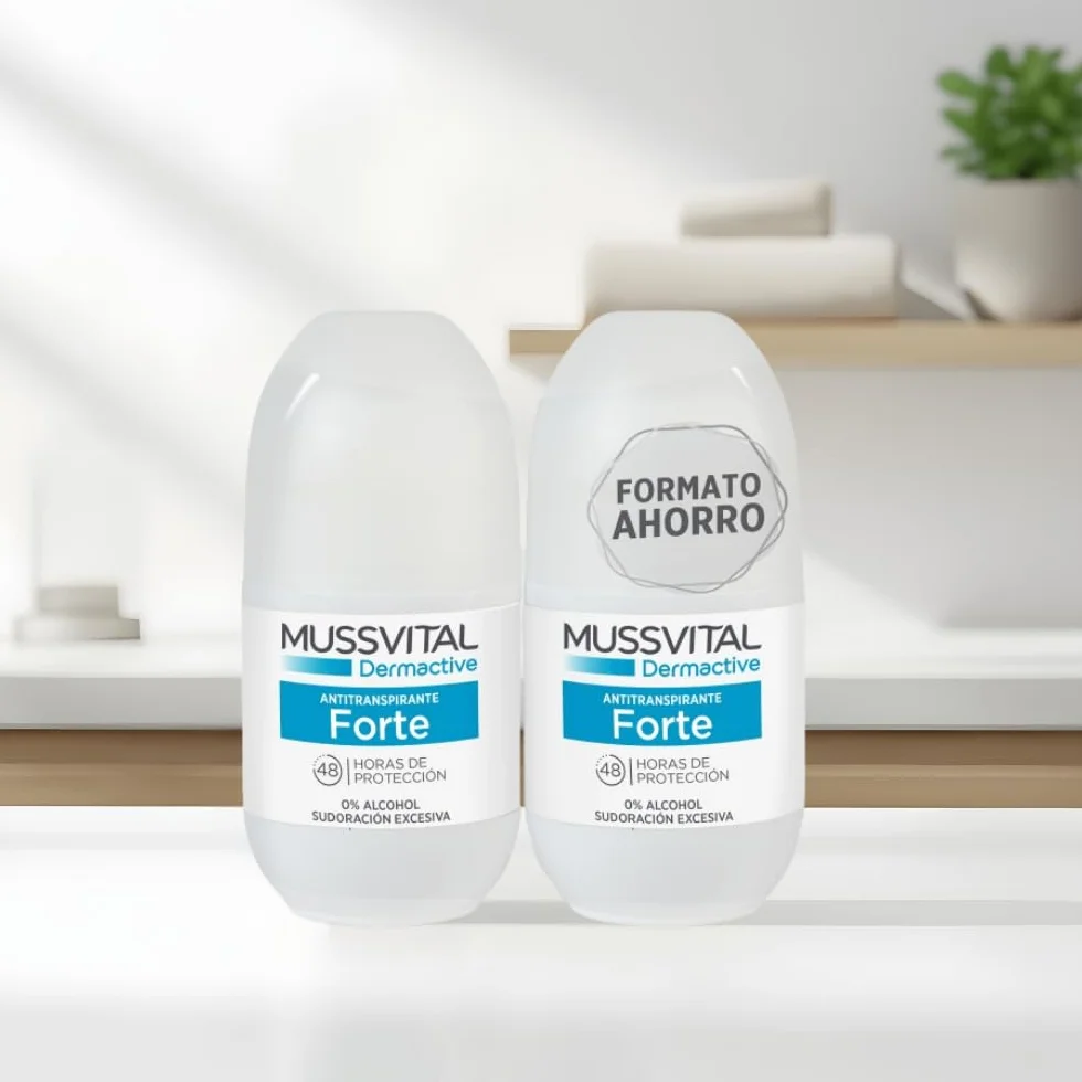 MUSSVITAL Desodorante Dermactive Antitranspirante Forte Roll-on Pack 2 x 75ml