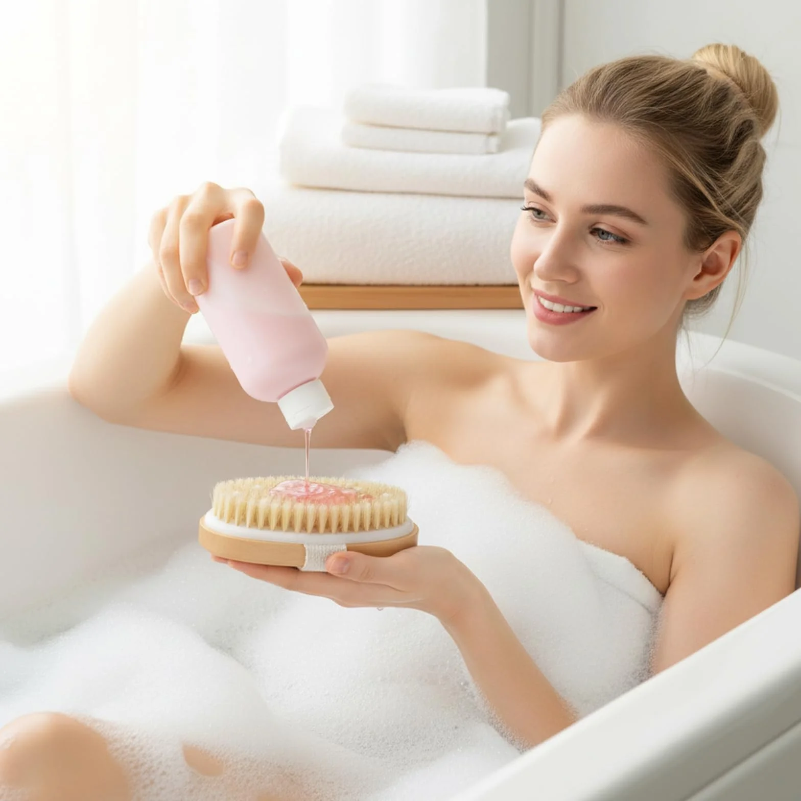 12 cepillos exfoliantes para el cuerpo con nódulos de masaje para piel seca, exfoliante corporal para ducha, baño, mejora la circulación de la espalda, piel muerta, exfoliante de belleza