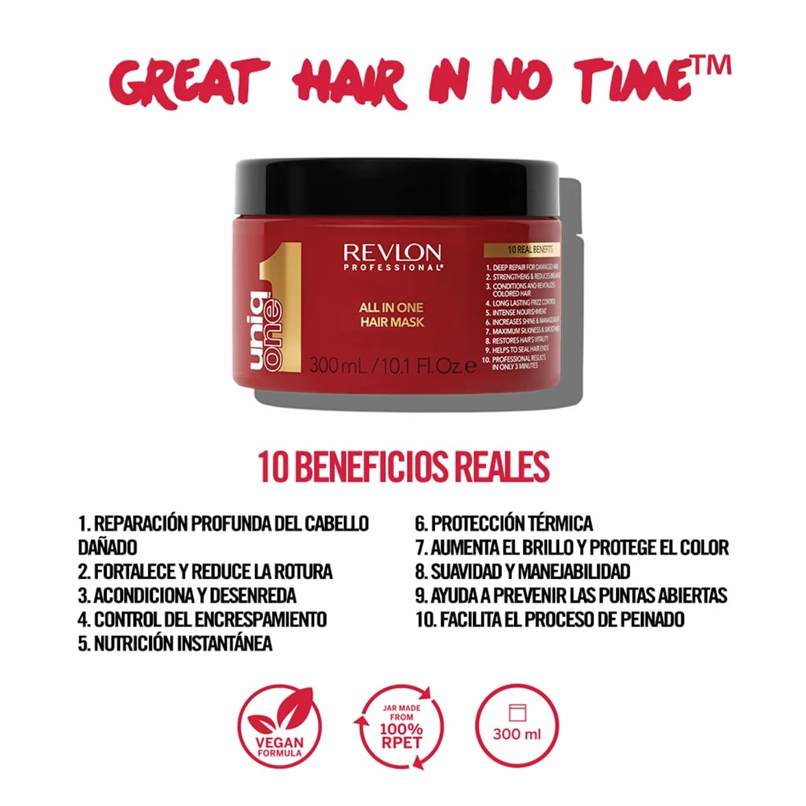 Revlon Professional UniqOne Mask Mascarilla Capilar Todo en 1 300 ml