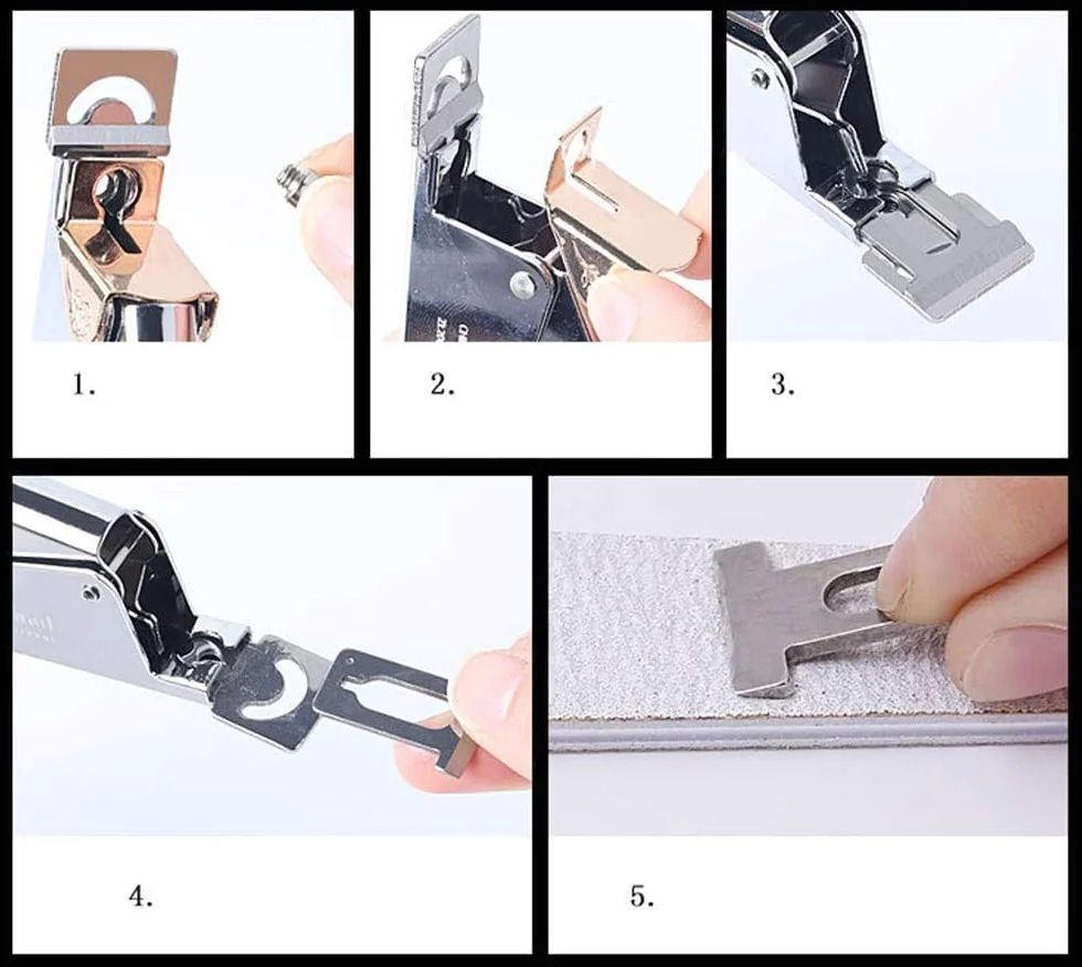 BEZOX Cortador de uñas postizas para manicura y pedicura, uñas acrílicas