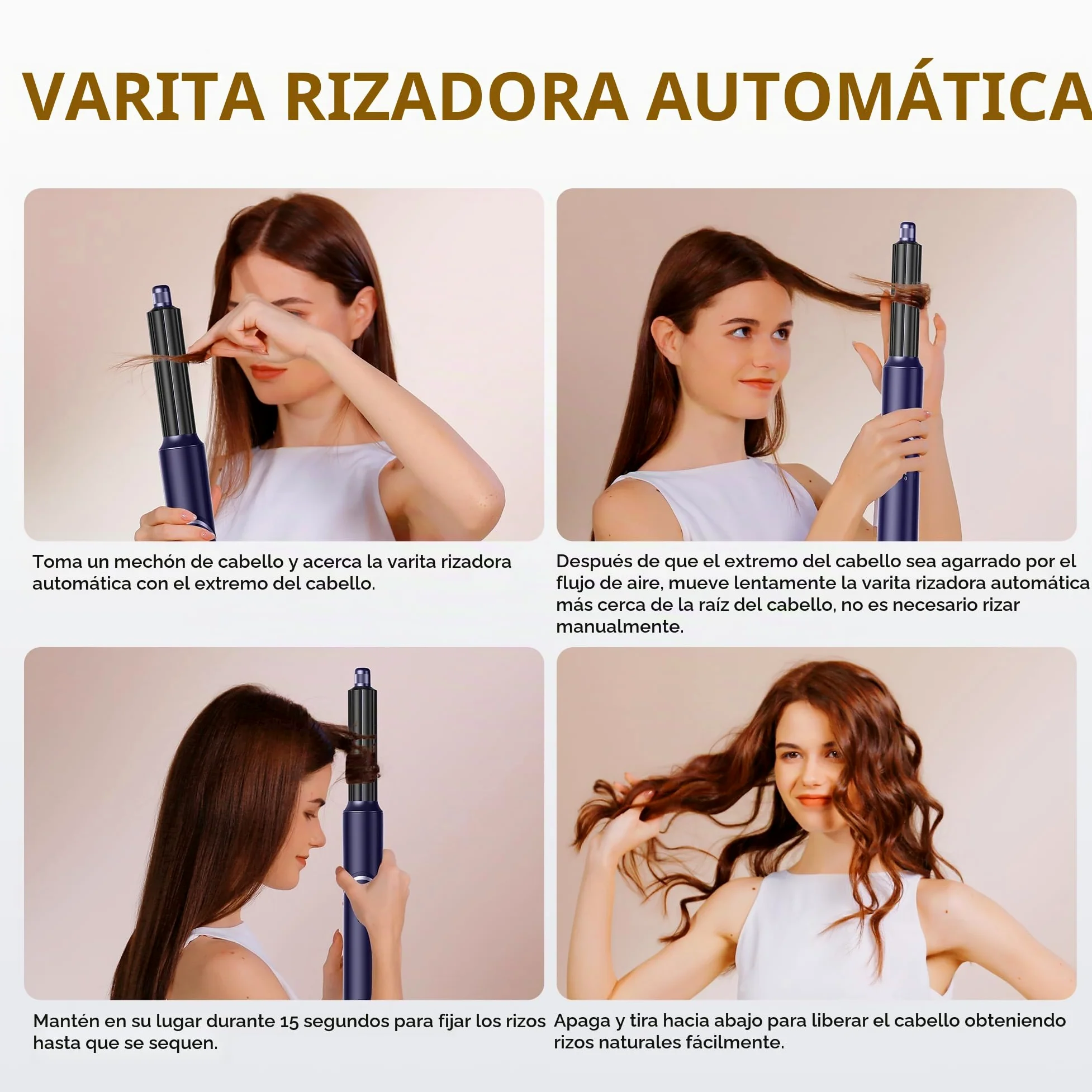 UKLISS 5 en 1 Airstyler con 60.000 rpm secador de pelo multifuncional de aire caliente rulos redondo cepillo de aire caliente cepillo de aire caliente cepillo de pelo cepillo rizador pelo cepillo pelo