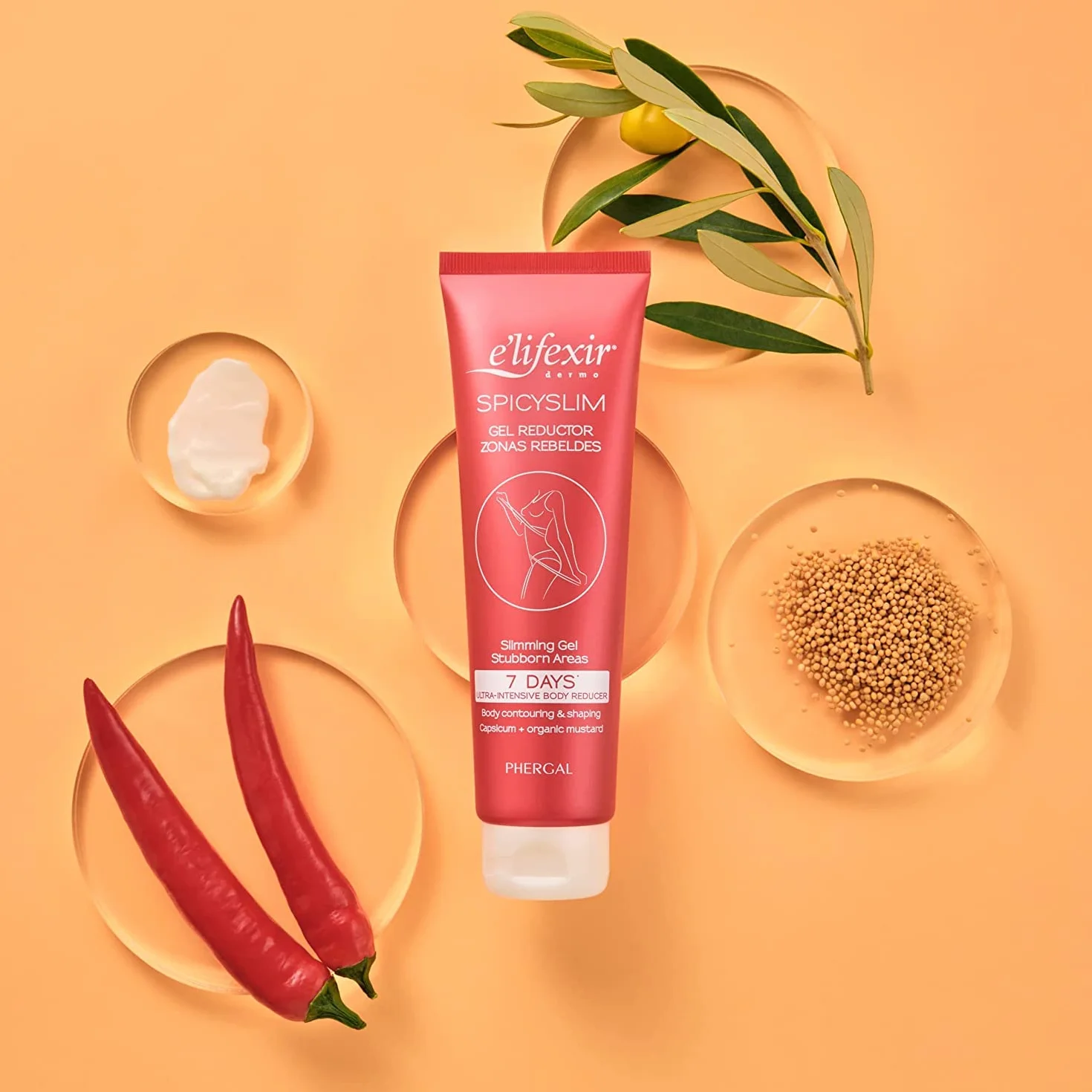 E'lifexir Spicyslim Crema Reductora Extrema para Zonas Rebeldes 150 mL