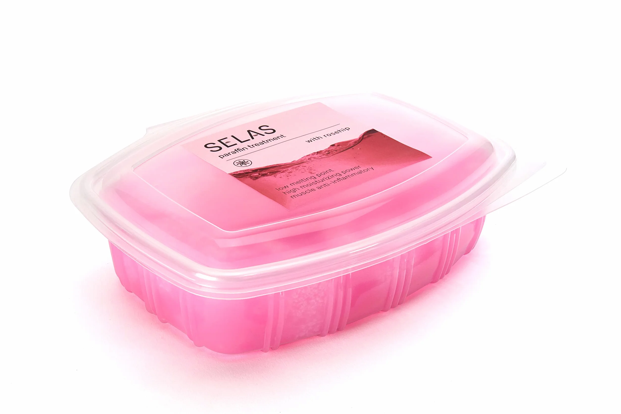 SELAS Parafina de Rosa Mosqueta 1300ml (980g) Cera Caliente Profesional para Tratamientos Terapéuticos y Estéticos