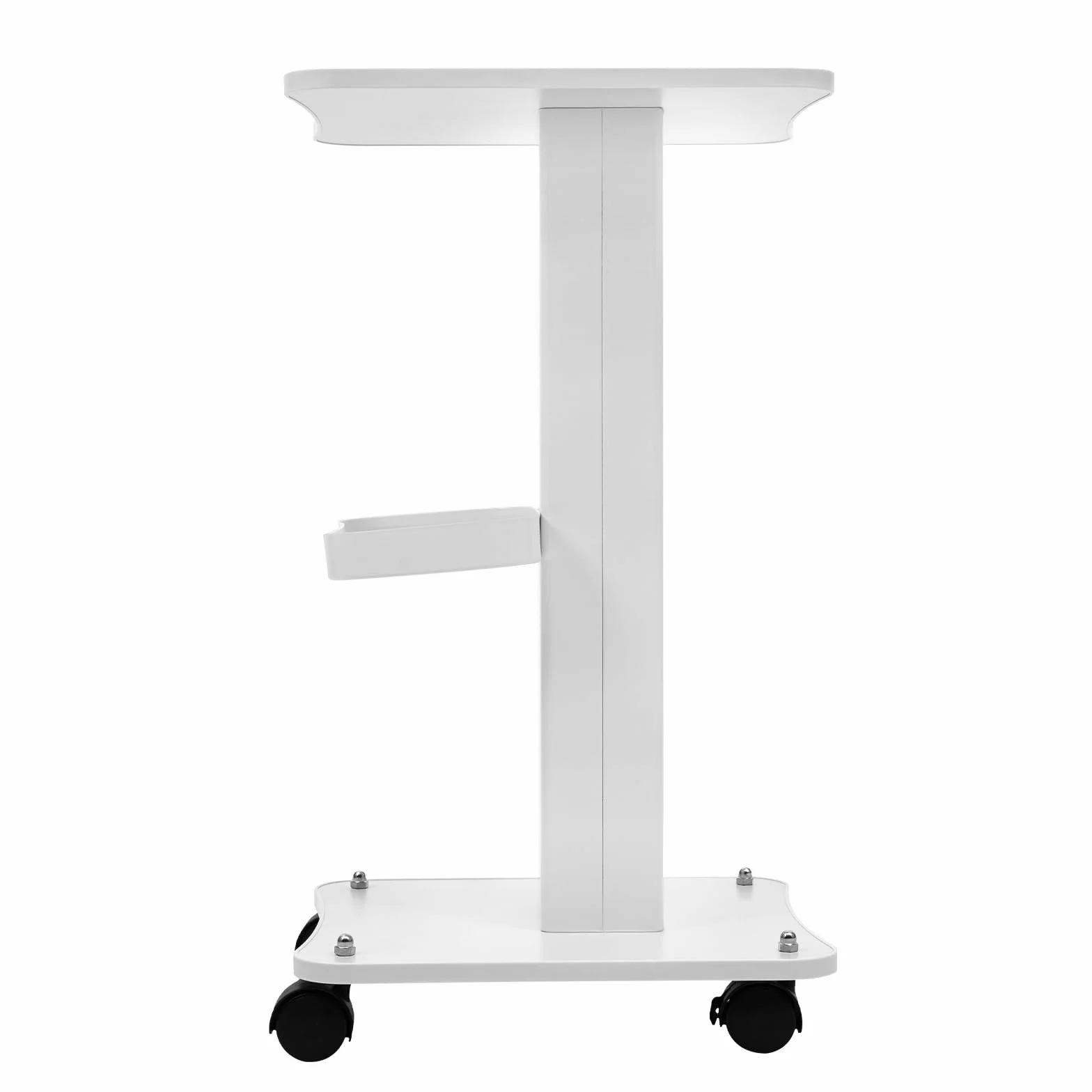 Carro de salón de belleza con ruedas, carrito de peluquería spa multifuncional blanco