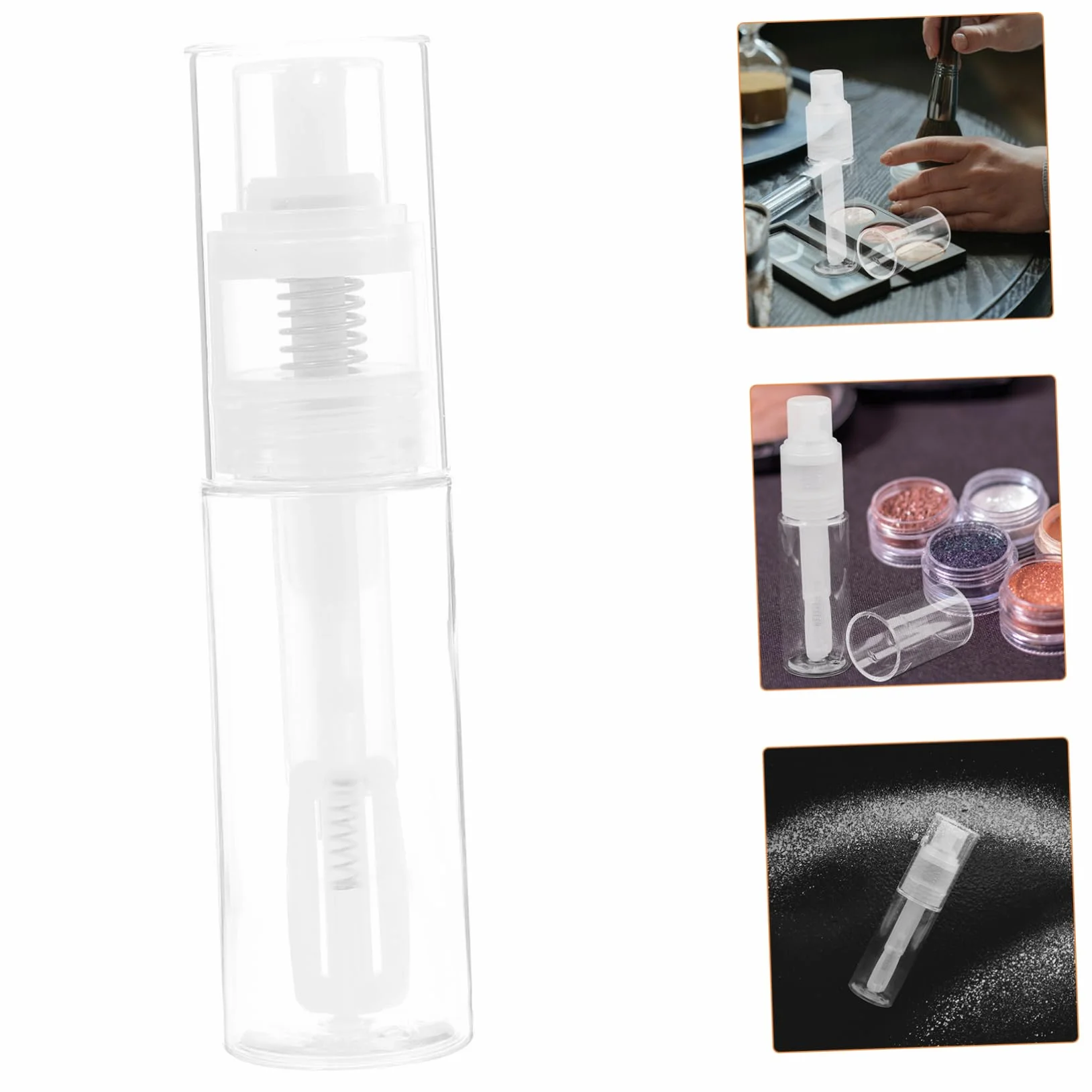 Botella de Spray para Polvo Suelto 50ml Material PP Pulverización Uniforme