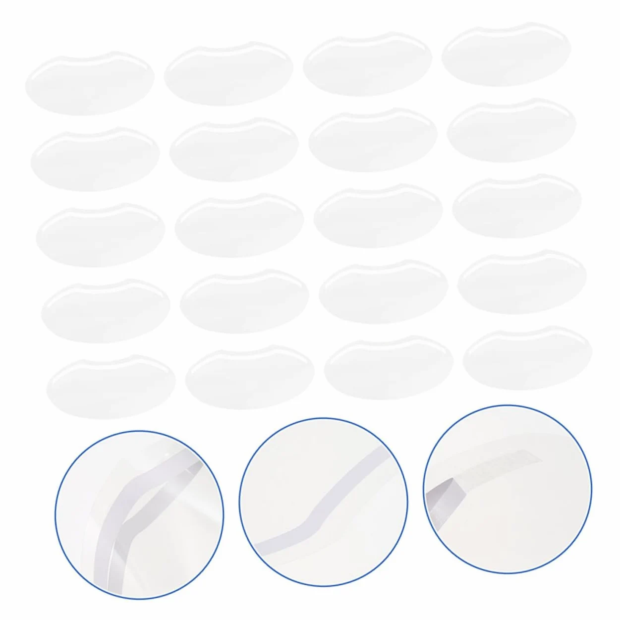 Didiseaon 120 Piezas transparente transparente protectores faciales transparentes escudos de para los ojos visera para el pelo