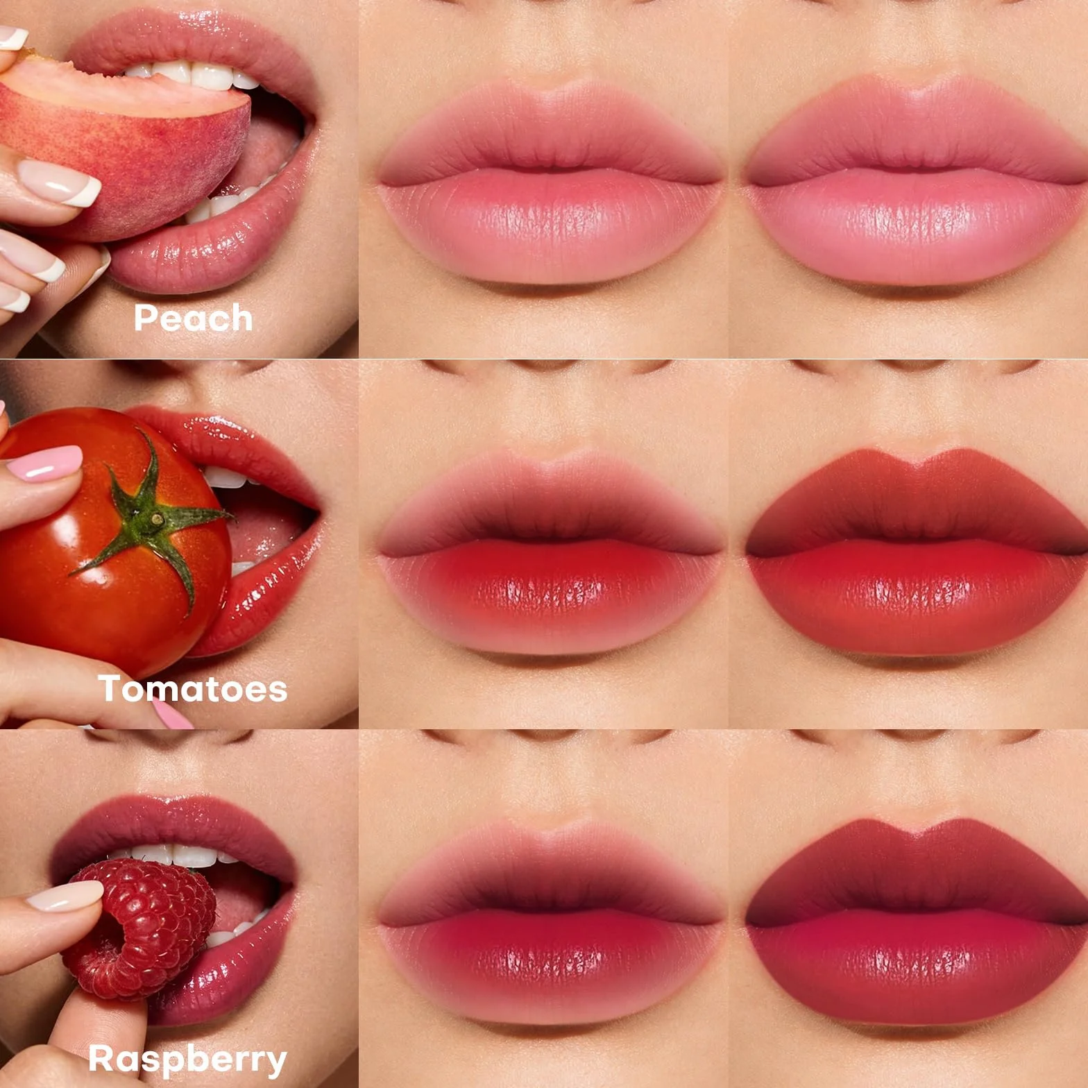 Bayfree 7 Colours Lip Tint Stain Set, Tinte Labios Duraderos Impermeables Mate Ligero