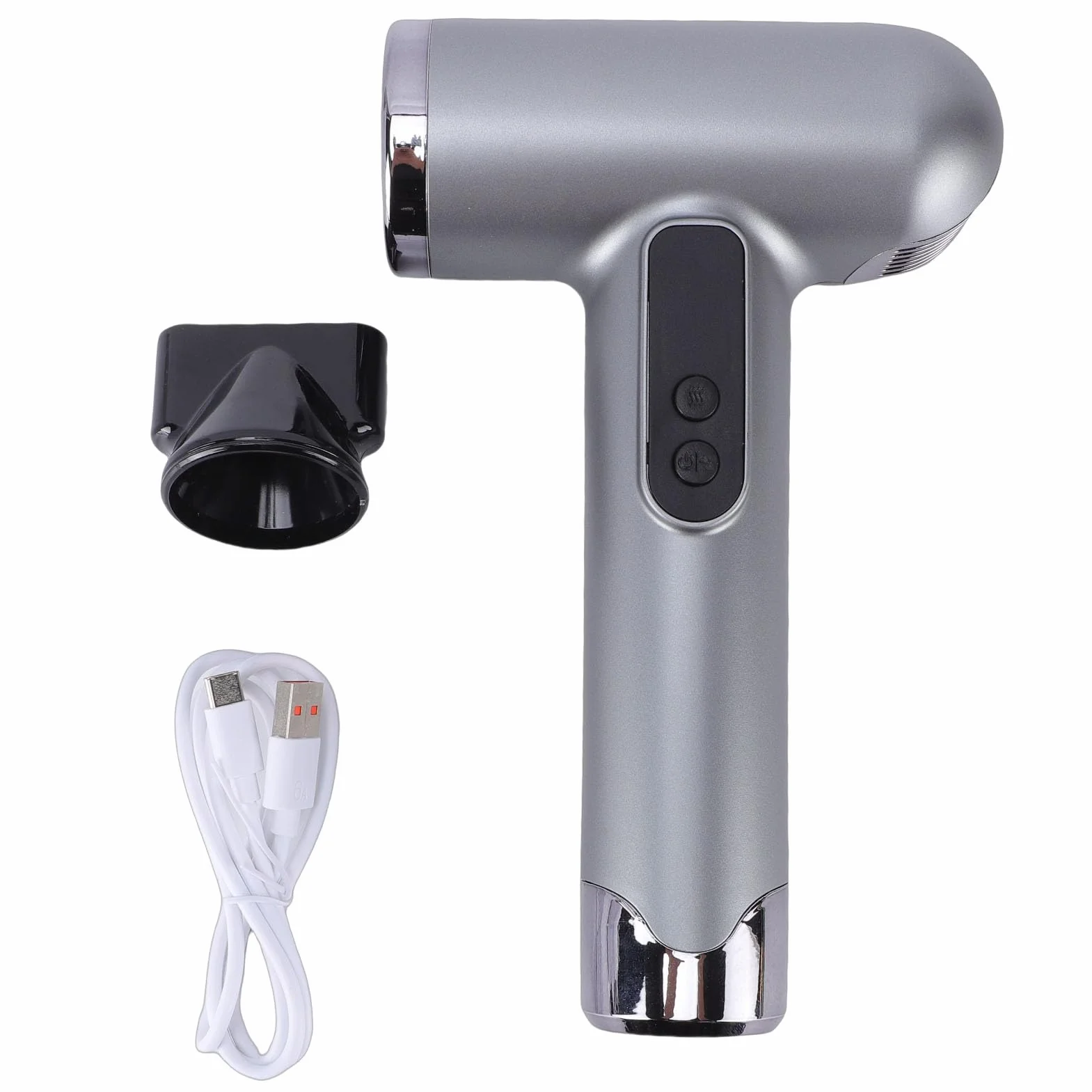 Asixxsix Secador de Pelo Inalámbrico, USB Recargable 15600 MAh Batería Secador de Pelo de Viaje, Mini de con Aire Frío Caliente Ajustable 200 W Portátil de bajo Ruido para Dormitorio Universitario