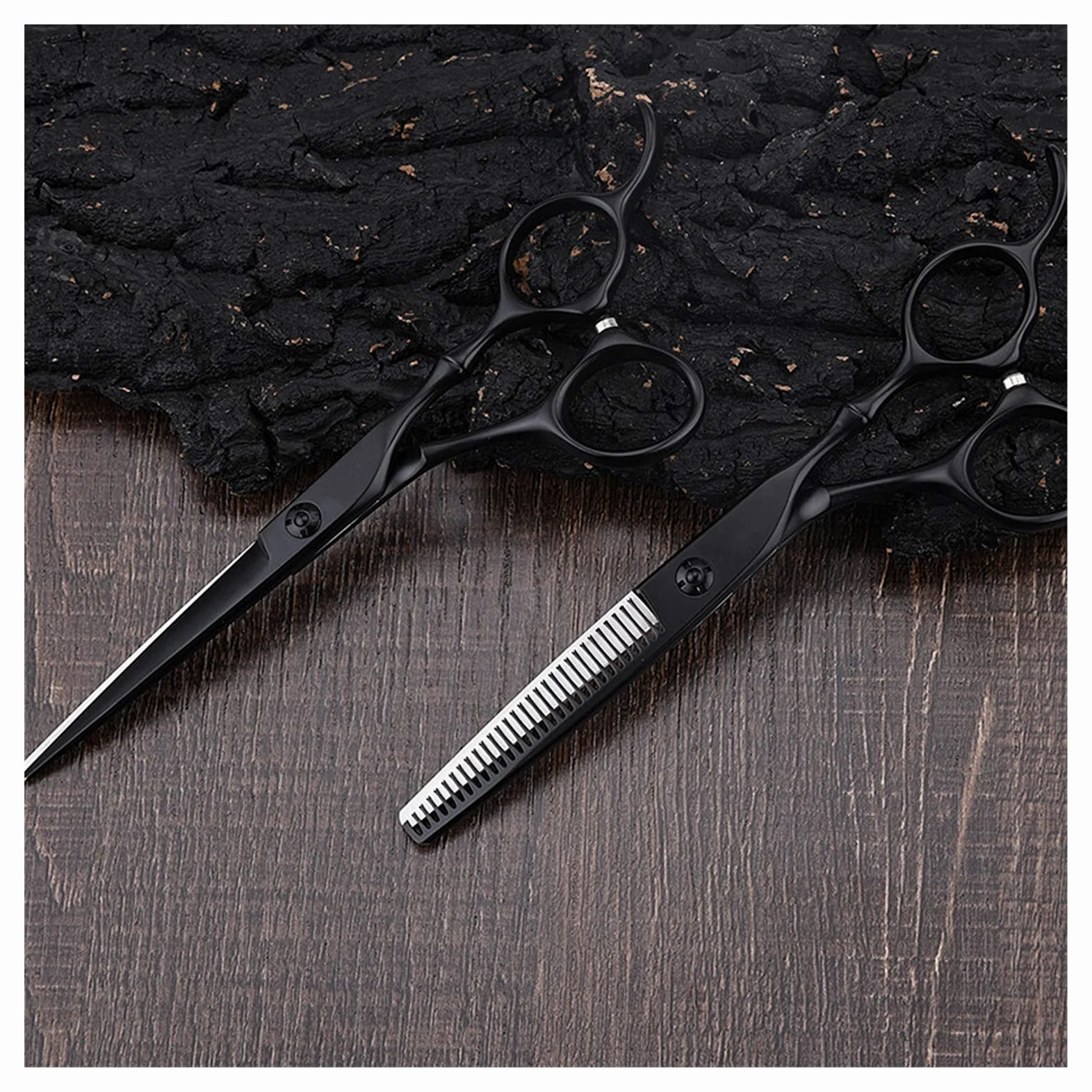 for Hair Cutting 6 Inch Hairdressing Set Haircut Thinning Barber Cut Teeth Hairdresser Hair Cutting Kit