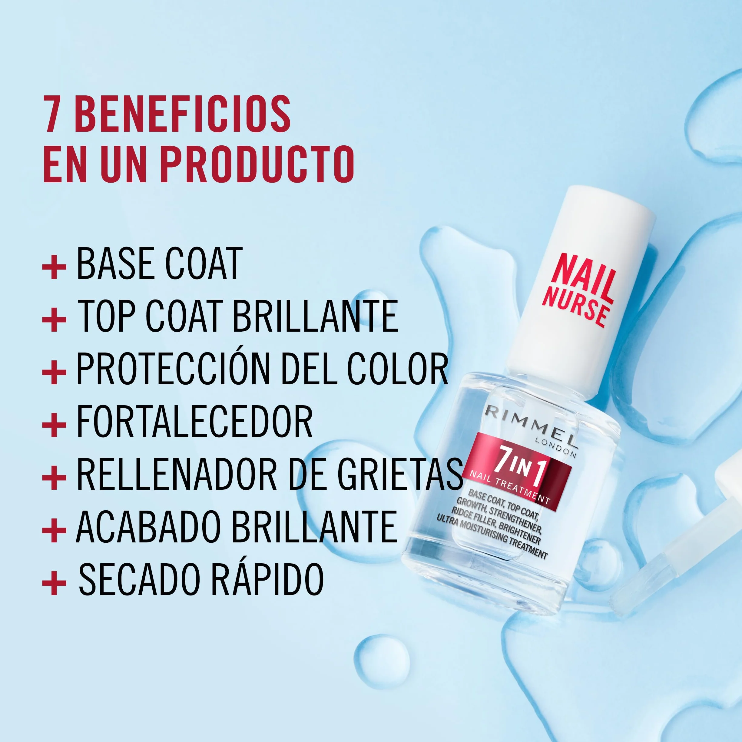 Rimmel London Nail Care Multi Benefit 7 in 1 Tratamiento de uñas 12 ml