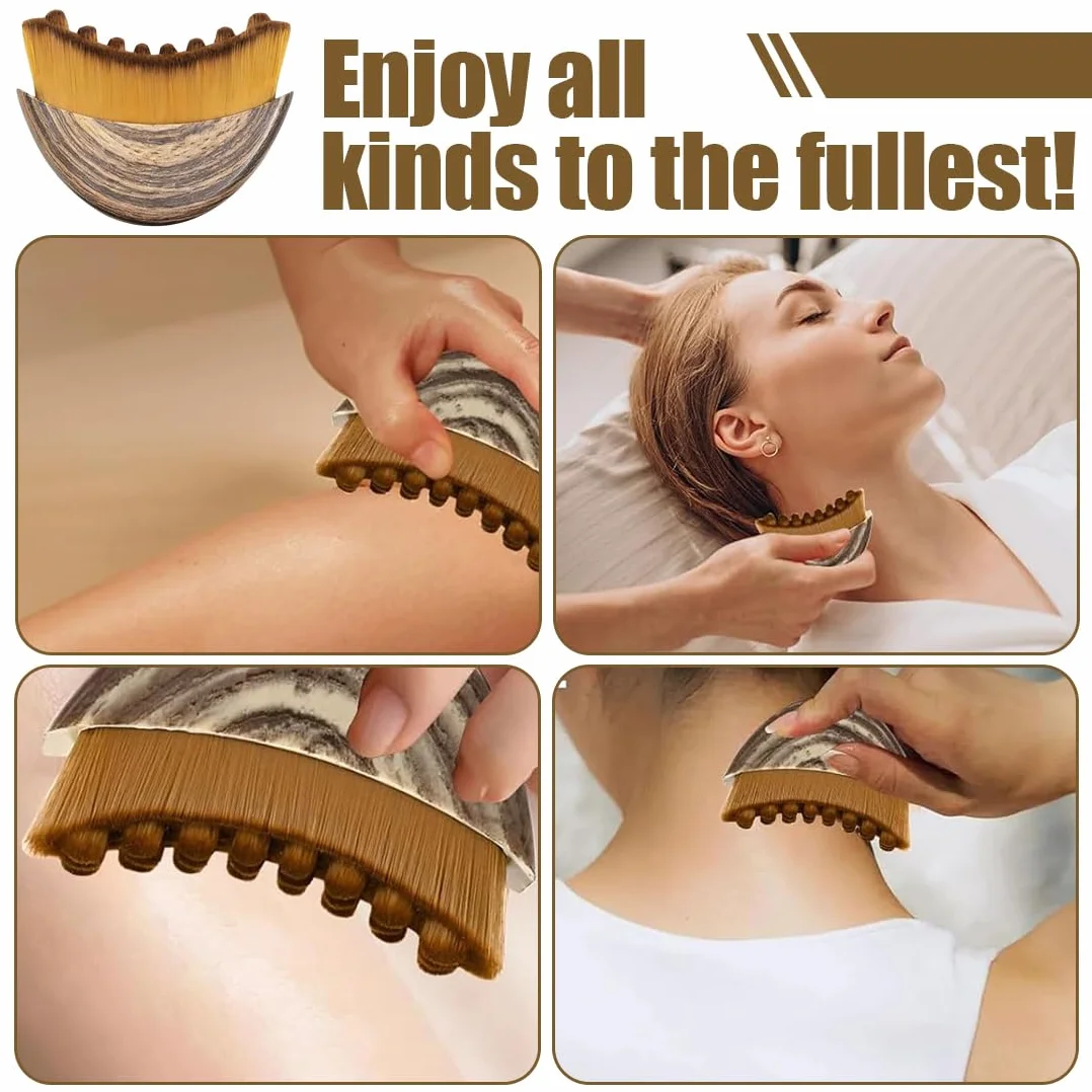 Masajeador Linfático Facial, Drenaje de Rostro, Contorno de Barbilla y Mandíbula, Pequeño, Marrón
