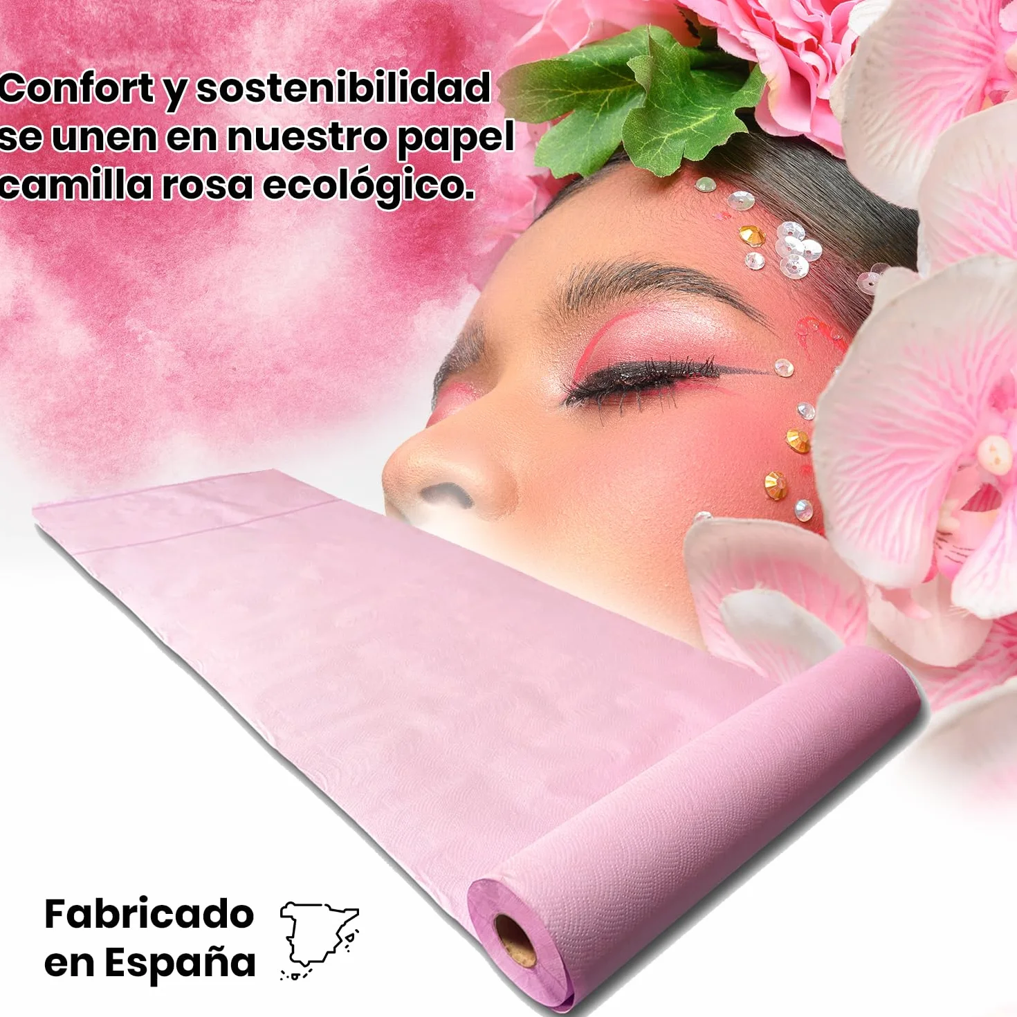 Papel Camilla Rosa Caja 6 Unidades 60M x 60cm Centros de Estética
