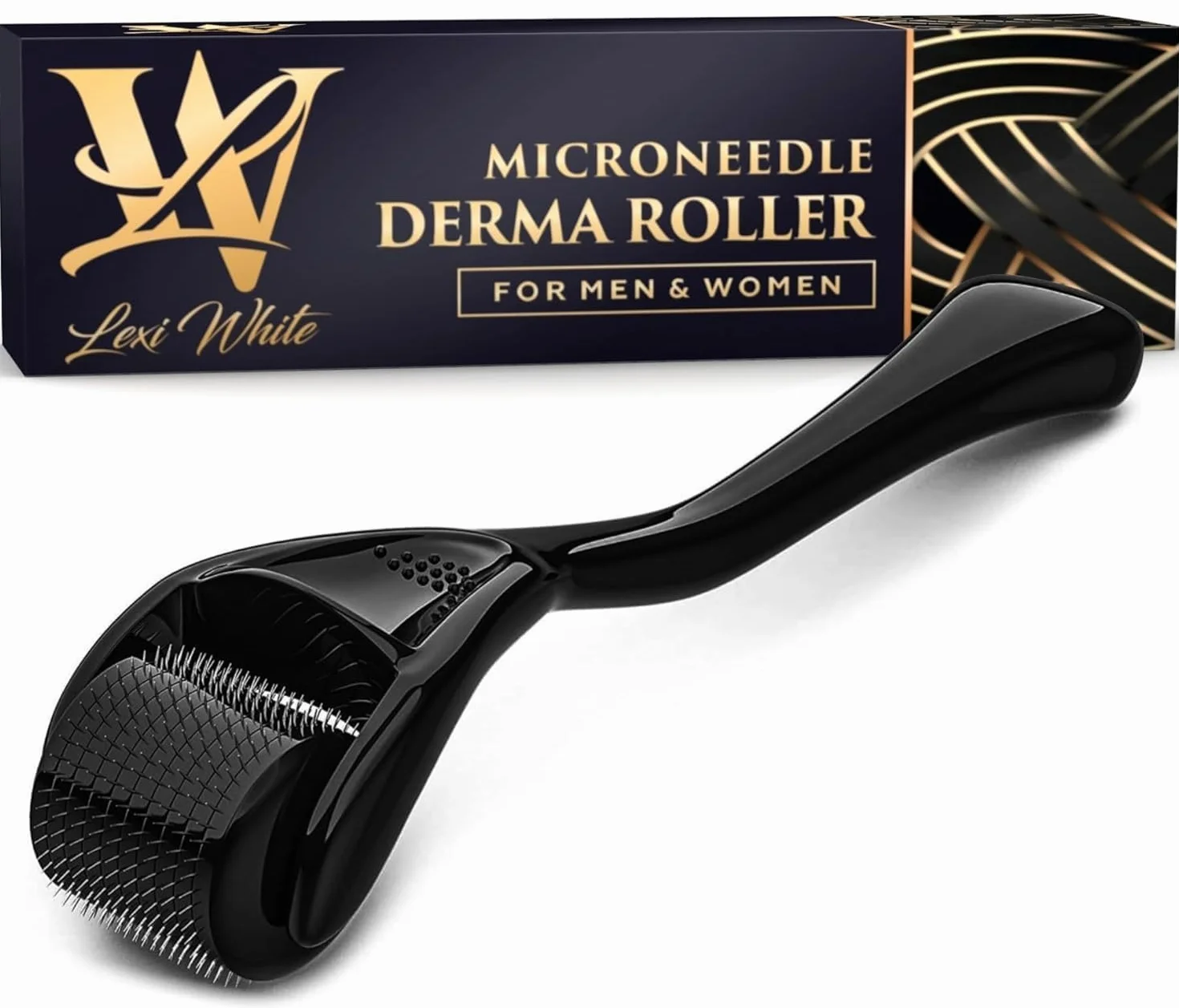 Dermaroller 0,5mm para Piel, Derma Roller Cabello y Barba con Microagujas
