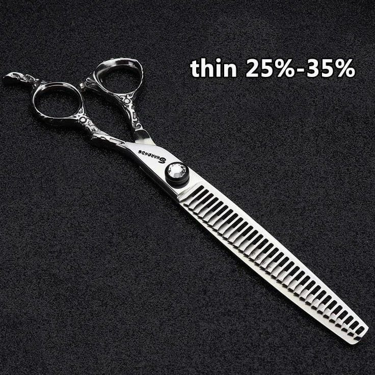 Tijeras de corte de pelo profesionales de 6,5/7 pulgadas, tijeras de corte de pelo afiladas de acero inoxidable, tijeras especiales para peluqueros(7 Pulgadas - 4pc-A)