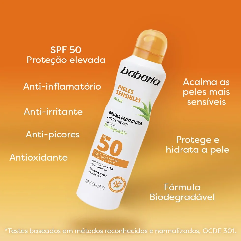 Babaria Bruma Protector Solar Sensibles SPF50 200 ml
