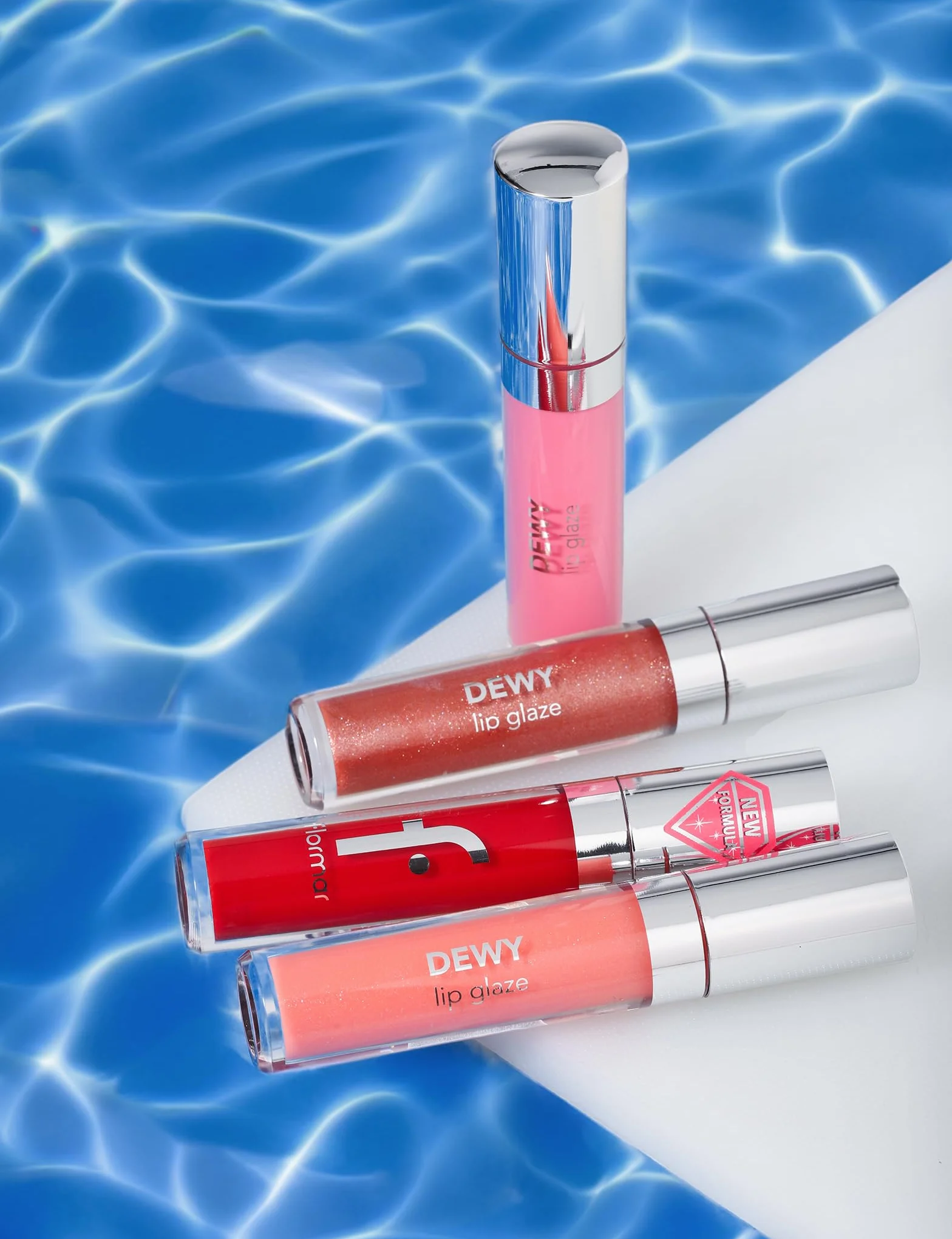 Flormar Dewy Glaze Lipgloss 024 Coral – Brillo de labios hidratante no pegajoso duradero