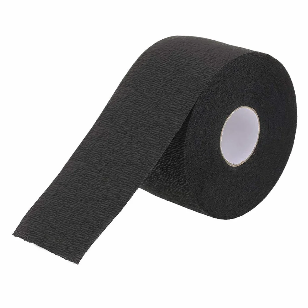 Cinta para el cuello de peluquero, tiras de papel desechables para protección del cuello, rollo de papel con volantes para corte de pelo