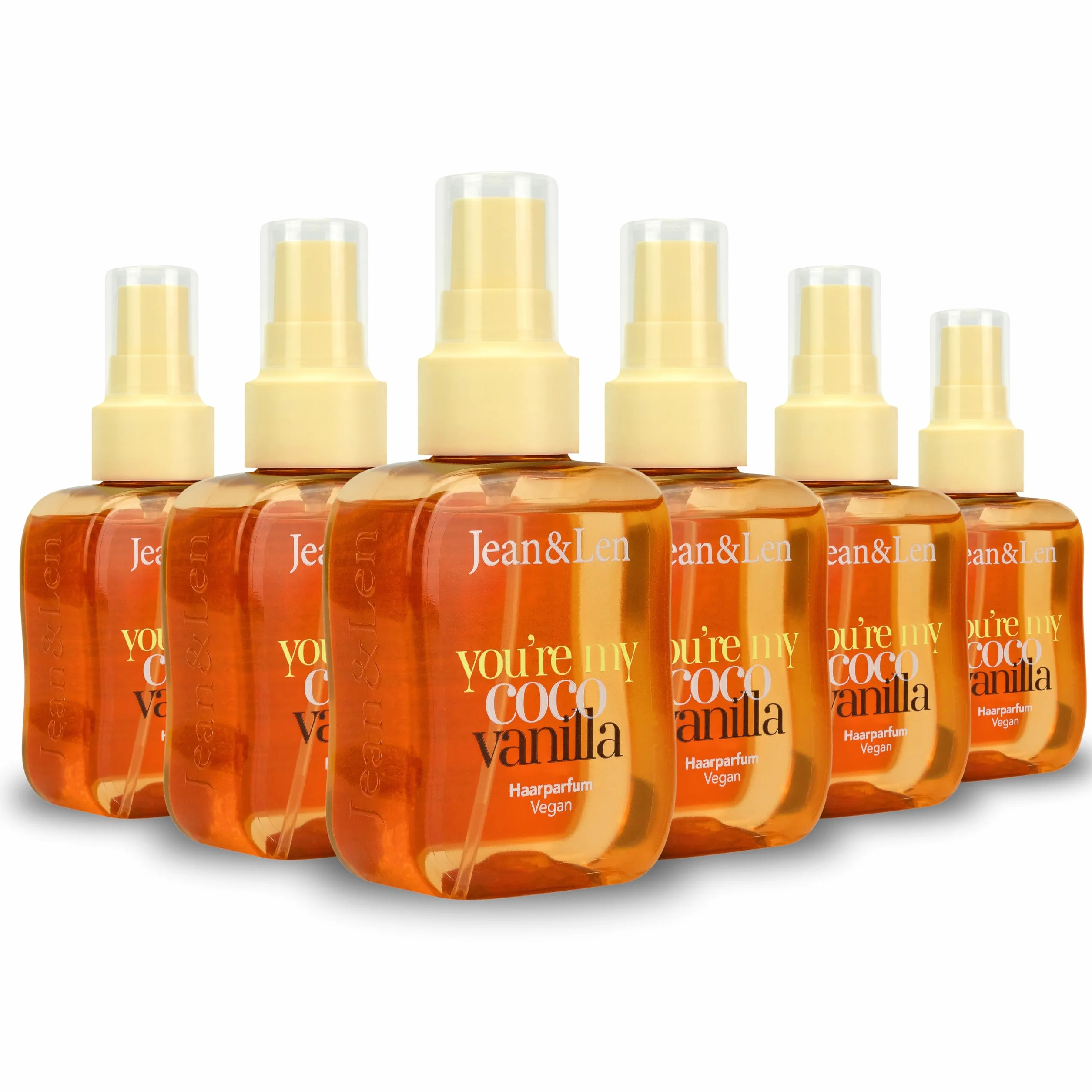 Jean & Len perfume capilar You're My Coco Vainilla set 6 x 105 ml vegano