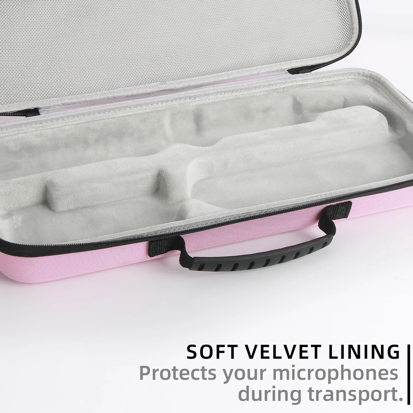 Funda rígida de viaje compatible con alisador de pelo Dyson Airstraight HT01 y fuente de alimentación, impermeable y a prueba de golpes, Pink, 1,5 pulgadas, Cary