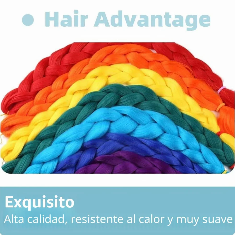 Violeta Oscuro Extension Per Treccine Africane 24" Ombre Jumbo Treccia Capelli Fibra Sintetica Crochet Twist