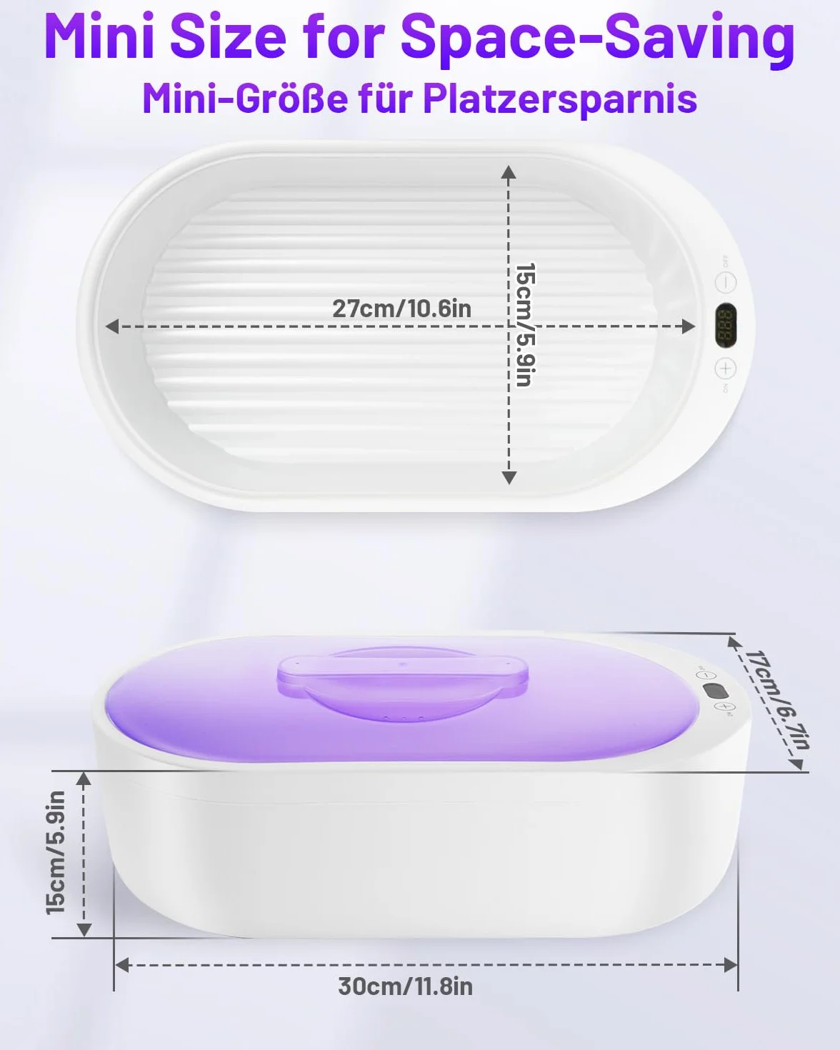 Calentador de Parafina para Manos 2L 150W Blanco con 3x Cera