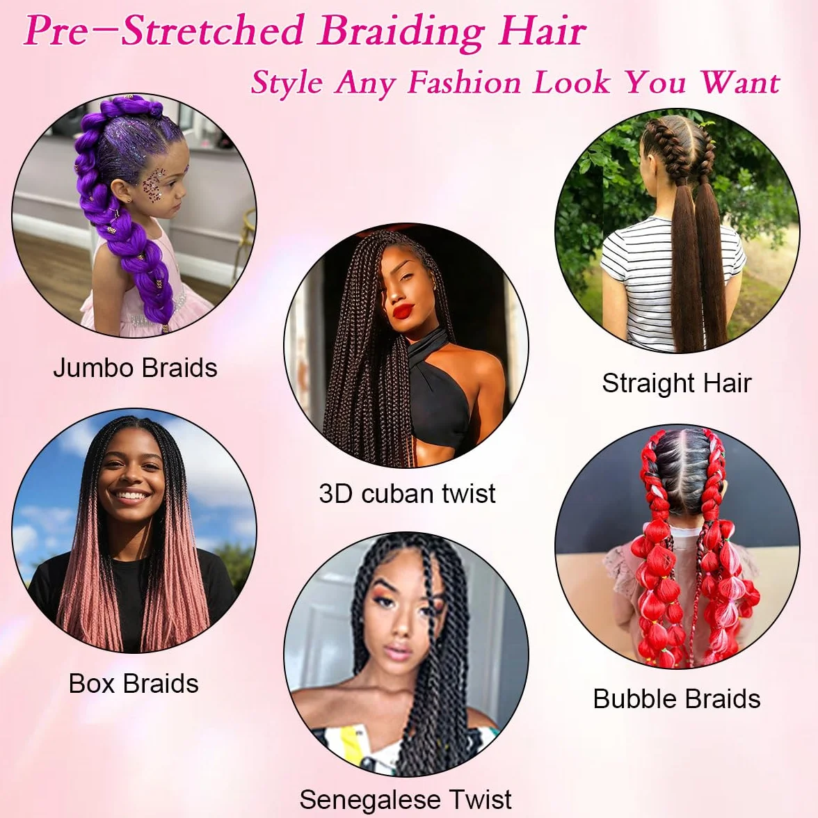 Pelo trenzado, 30 pulgadas, 8 paquetes de cabello rojo preestirado para trenzado, cabello humano preestirado degradado para mujeres negras, extensión de cabello sintético Yaki profesional sin picazón