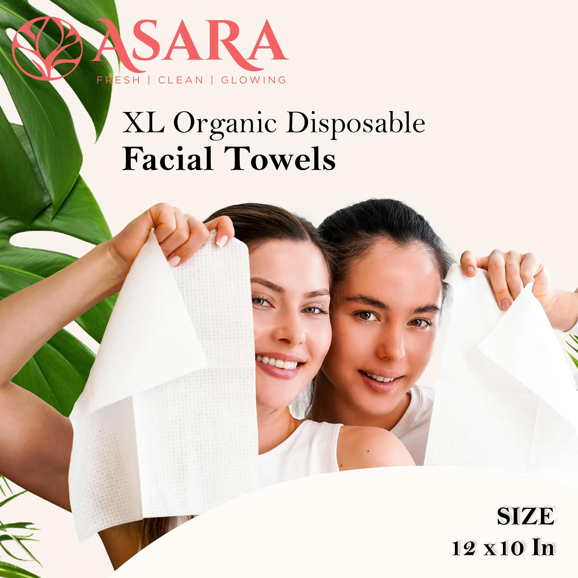 ASARA NEW YORK PROBIOTIC SKIN CIENCE Toallitas faciales desechables extra grandes desmaquillantes con agua para piel sensible Toallitas veganas orgánicas y biodegradables 100 unidades